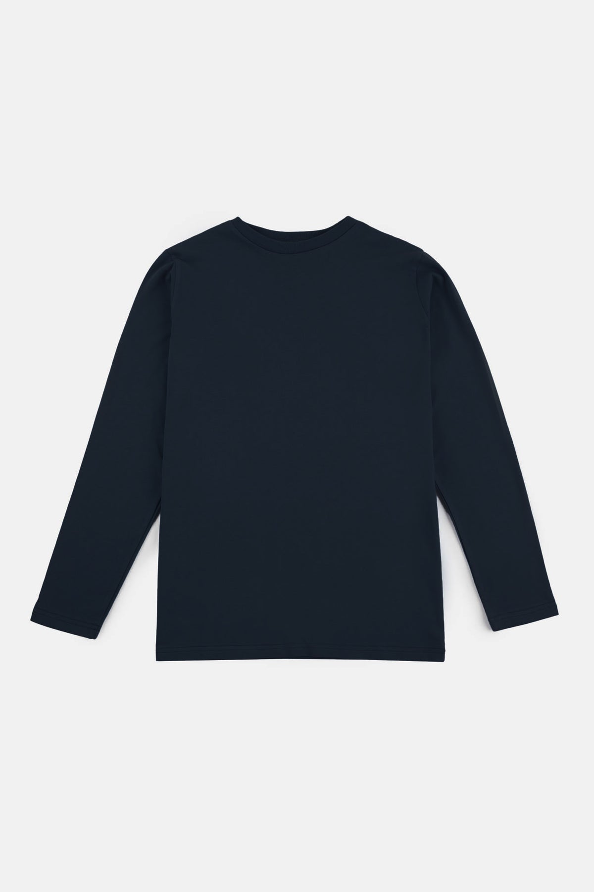 
            women&#39;s long sleeve t shirt in navy flatlay image