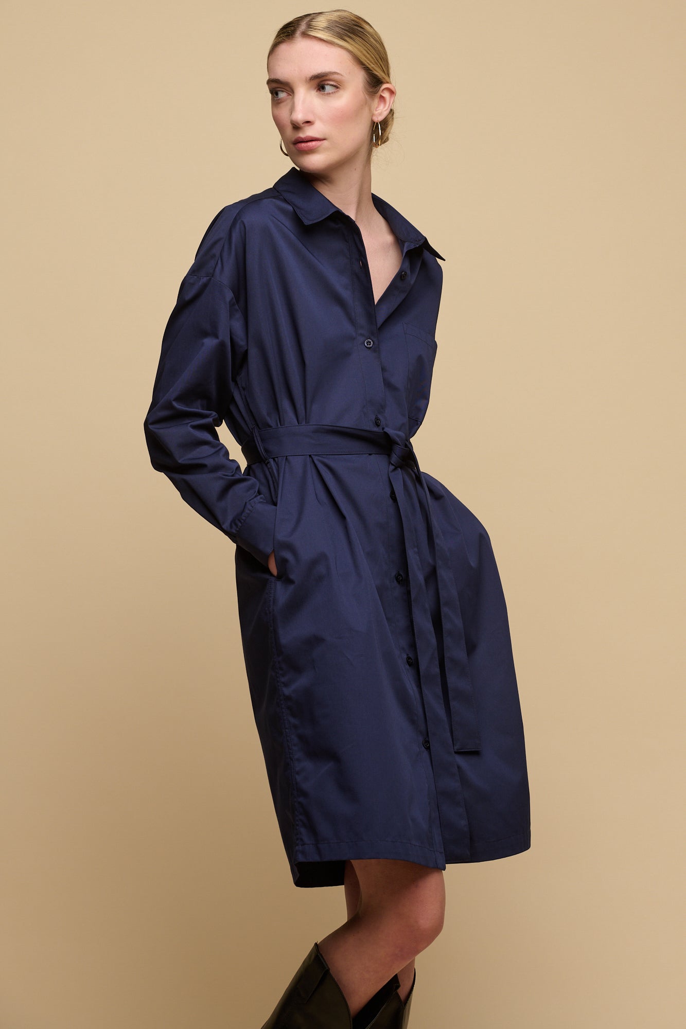 Clothing Whistles Shirt Dress Women's Lorelle Belted Midi Cotton Shirt Dress Navy Community Clothing Clothing Whistles Shirt Dress Women's Lorelle Belted Midi Cotton Shirt Dress Navy Community Clothing