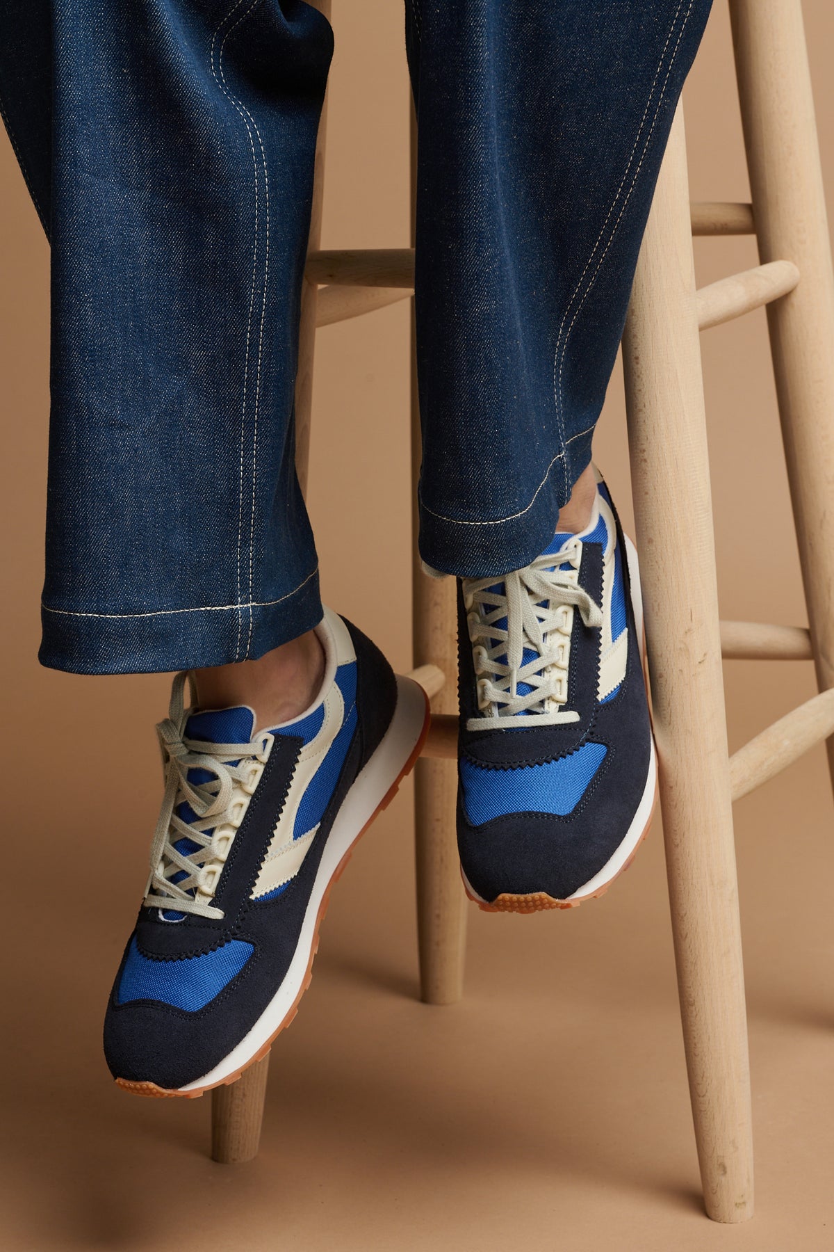 Women's Parlick Trainer - Blue/Navy/Off White