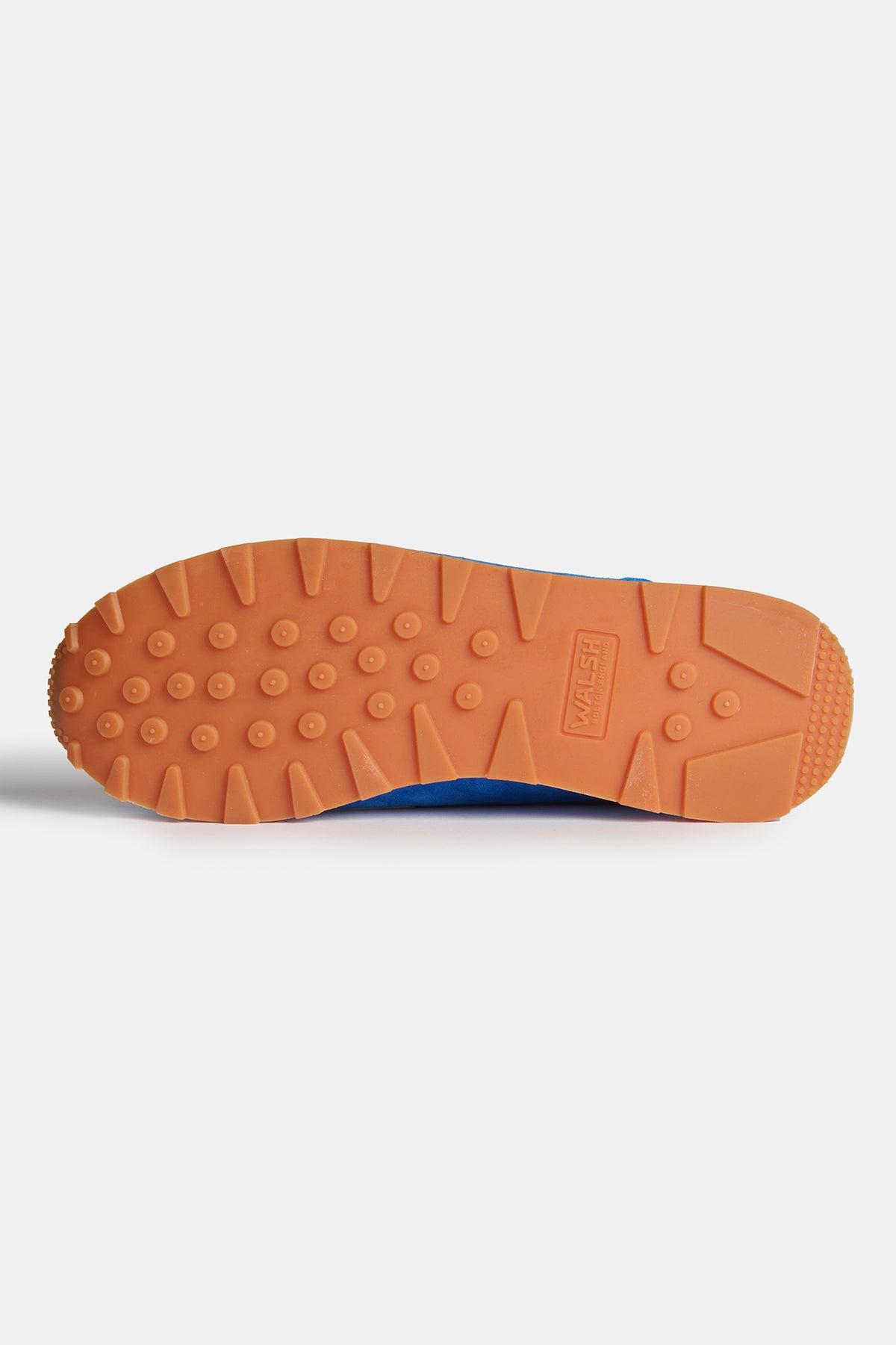 The sole of Walsh X CC Parlick Trainers in Orange, Bright cobalt and yellow