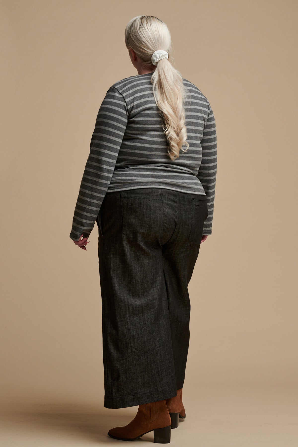 Women's Short PJ Trousers - Black Denim