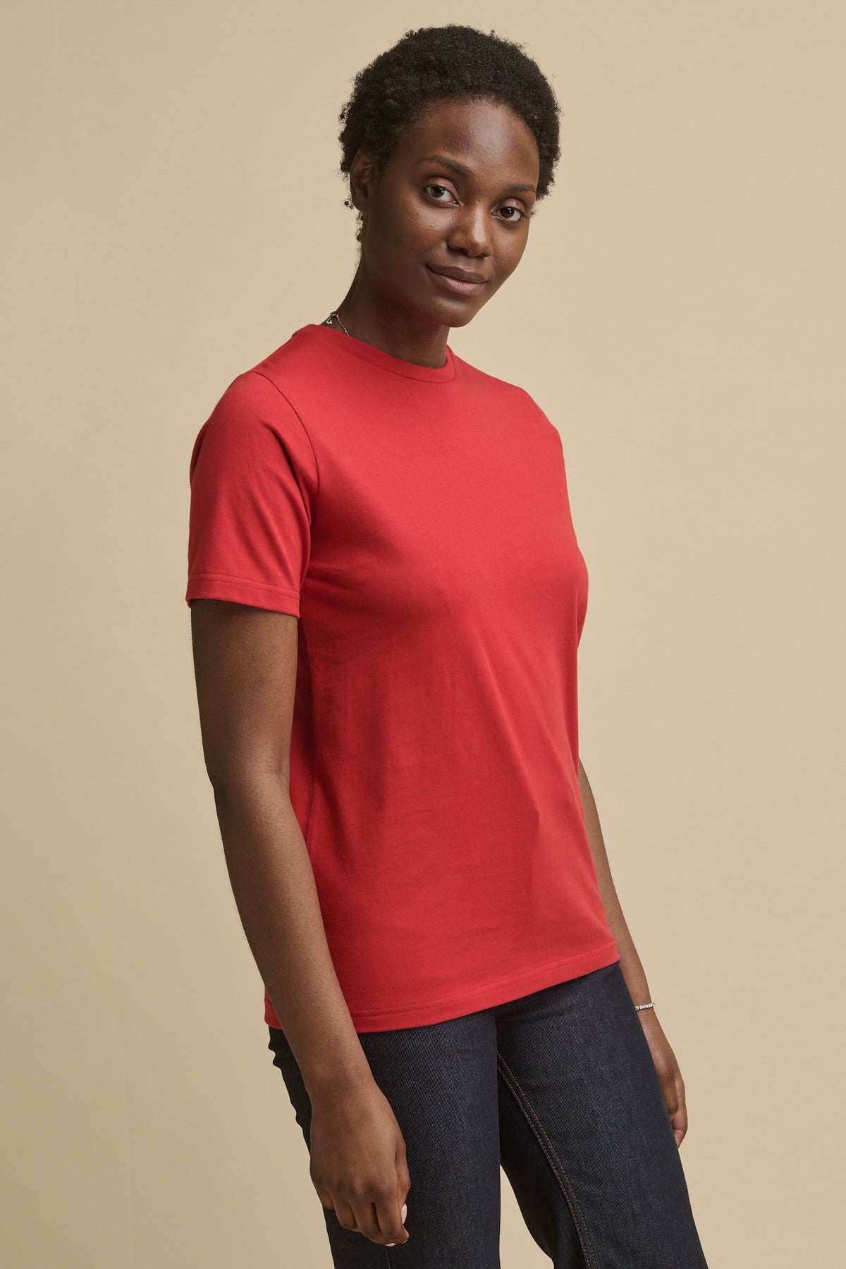 Women's Short Sleeve T Shirt - Crimson