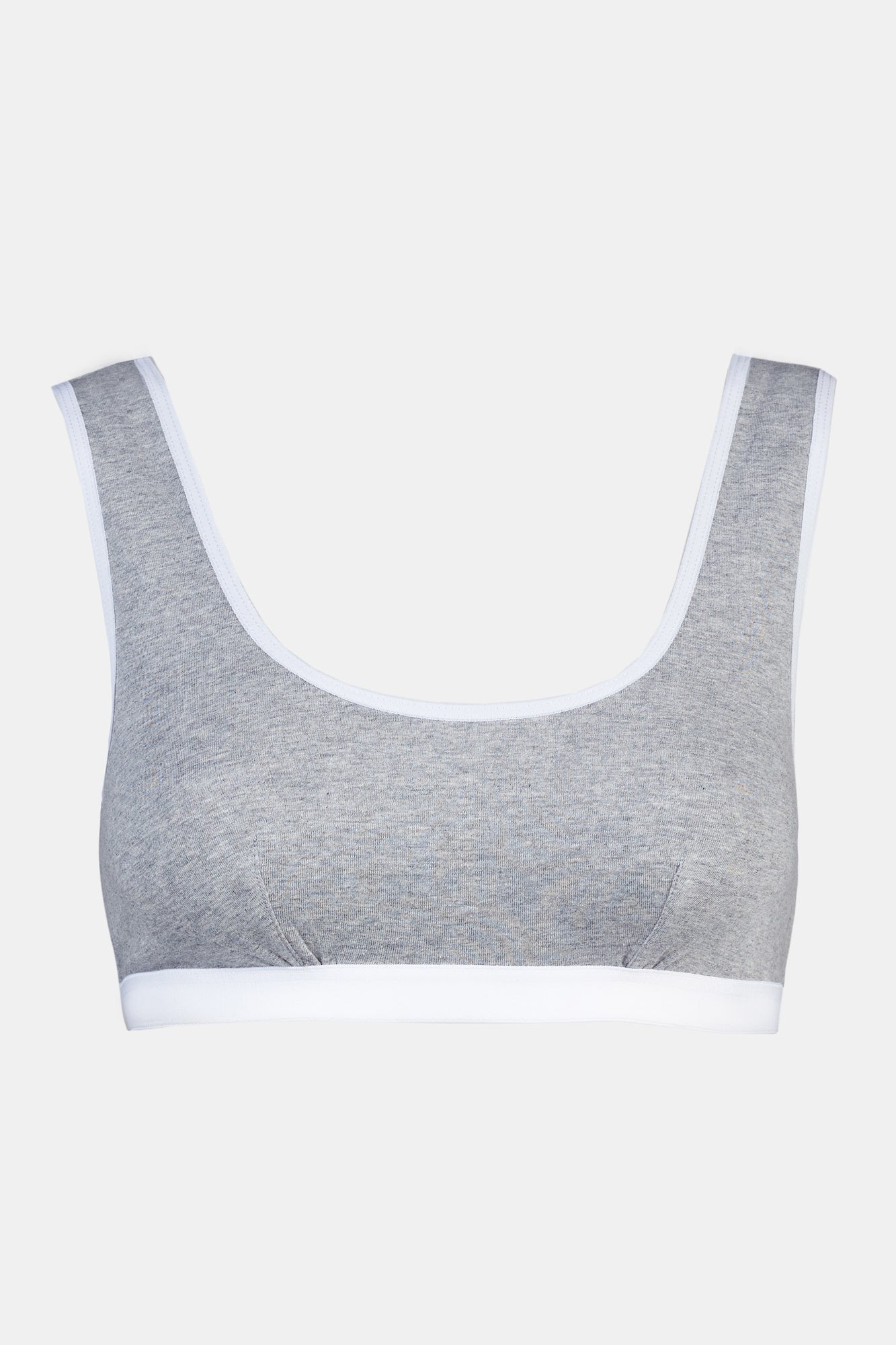 Women's Soft Jersey Bra - Grey Marl