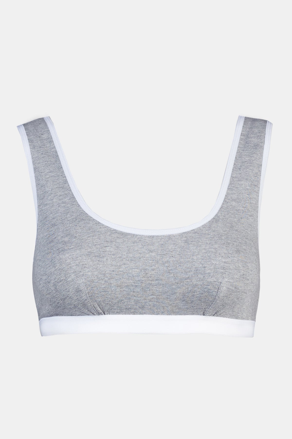 Women's Soft Jersey Bra - Grey Marl
