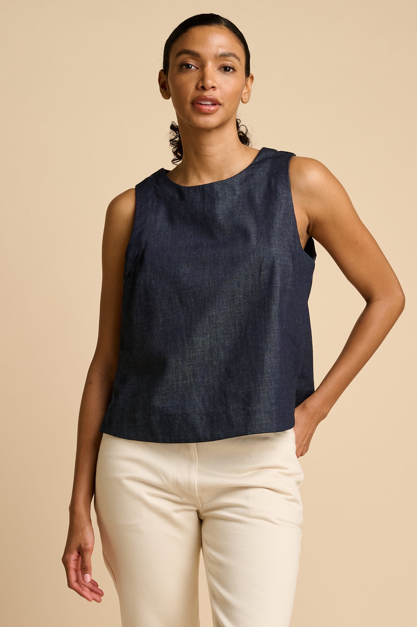 Sleeveless Top - Denim