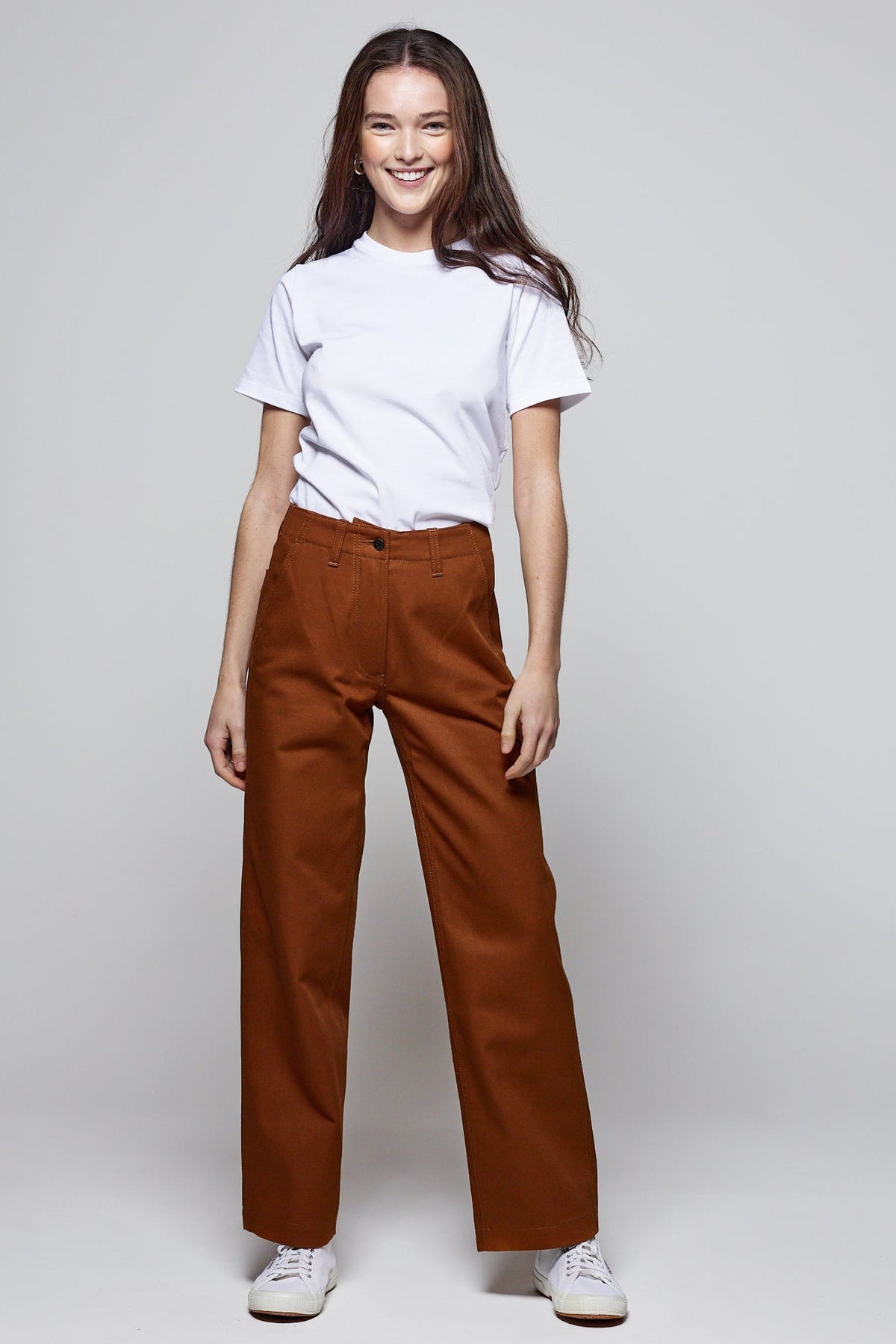 
            Women&#39;s Twill Work Trousers - Tan