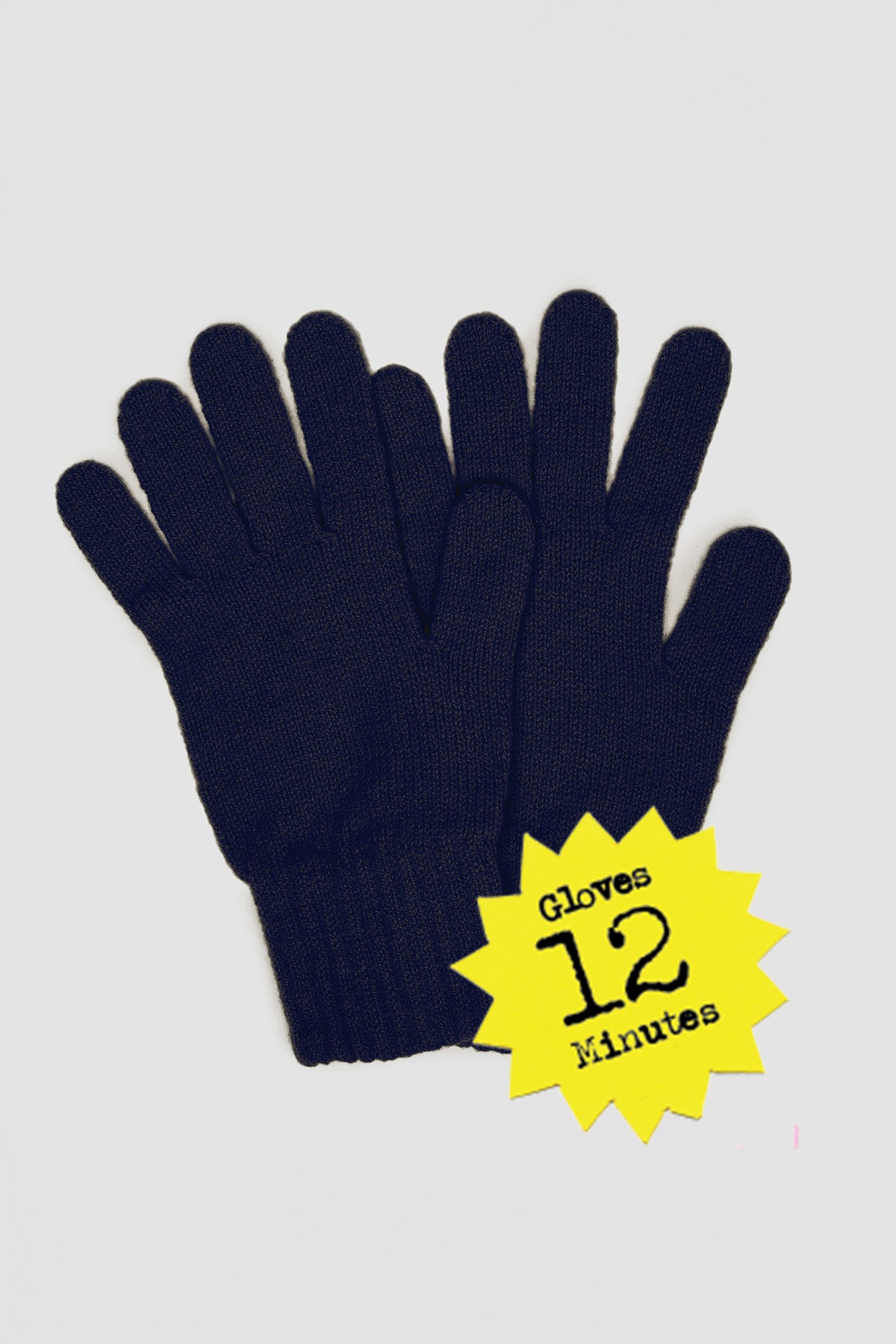 2 ply Lambswool Gloves - Navy