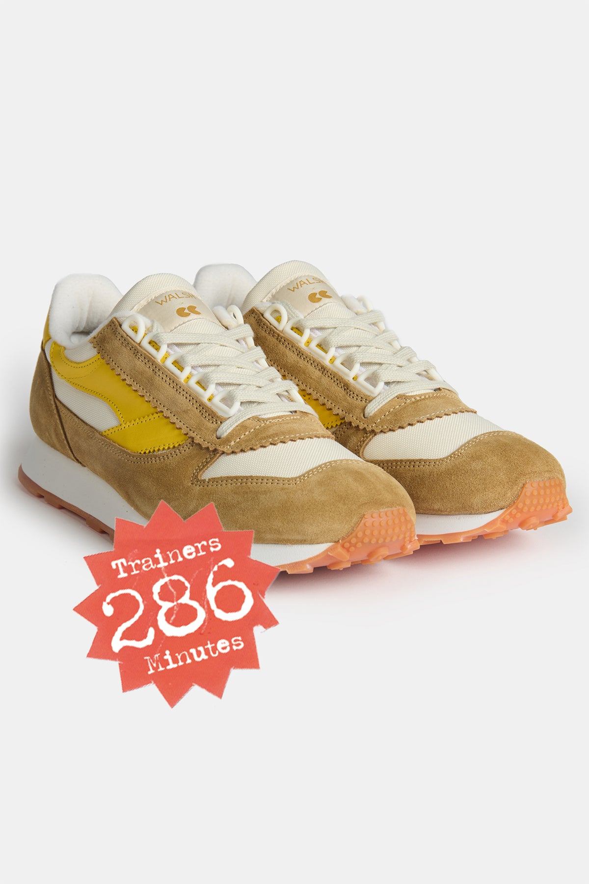 Mens Parlick Trainer - Ivory/Tan/Yellow