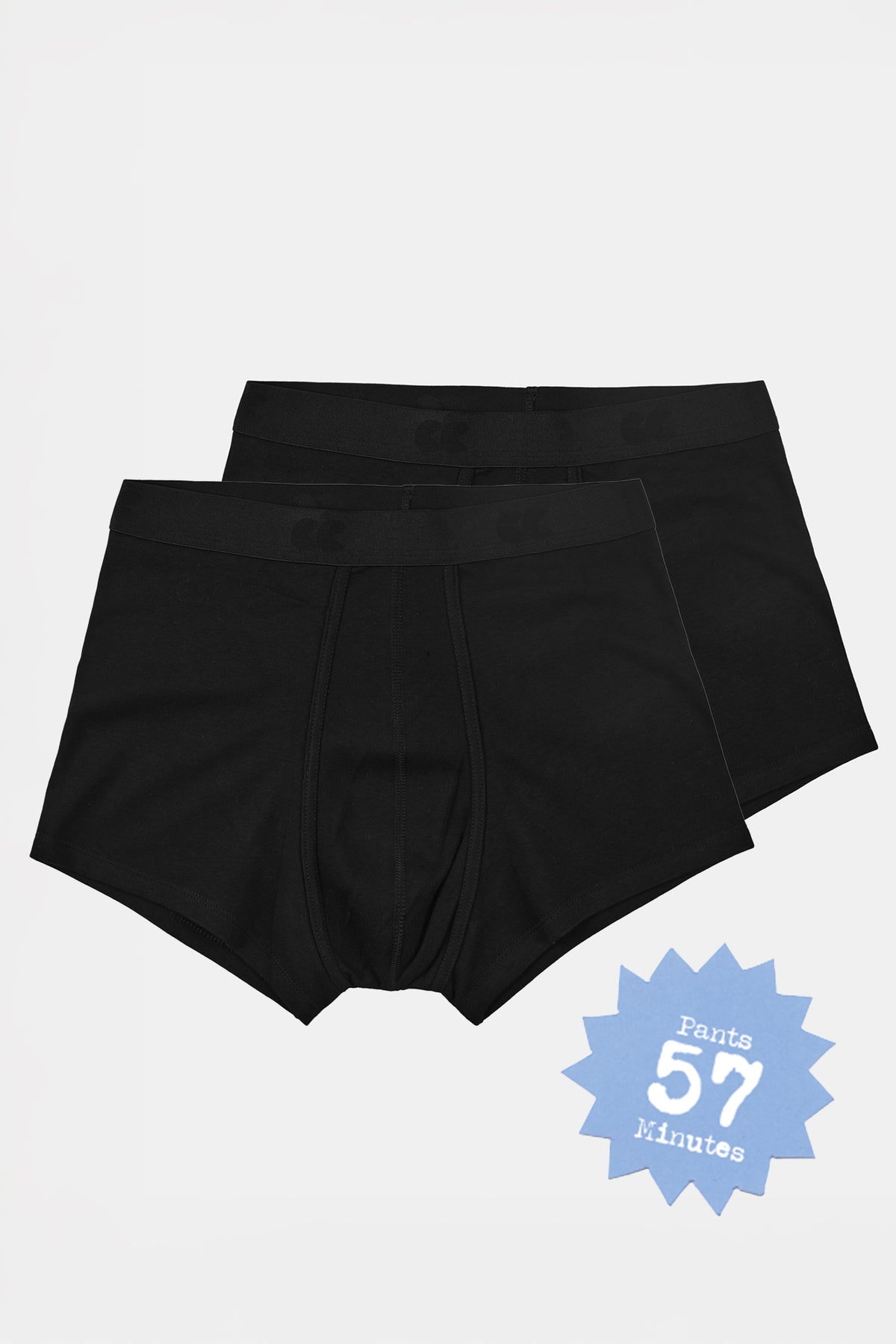 Mens Trunks - 2 Pack - Black