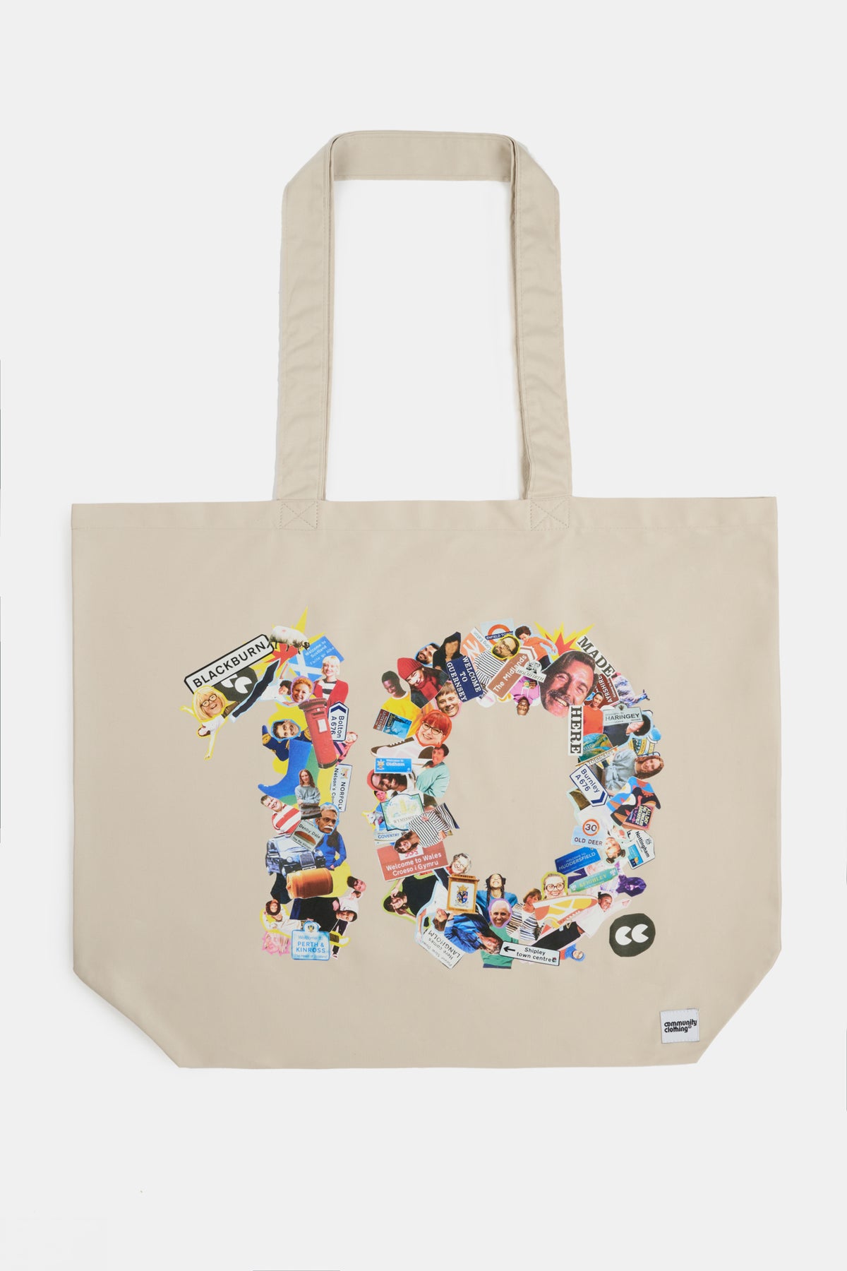Printed Tote bag - CC10 Stone/Multi