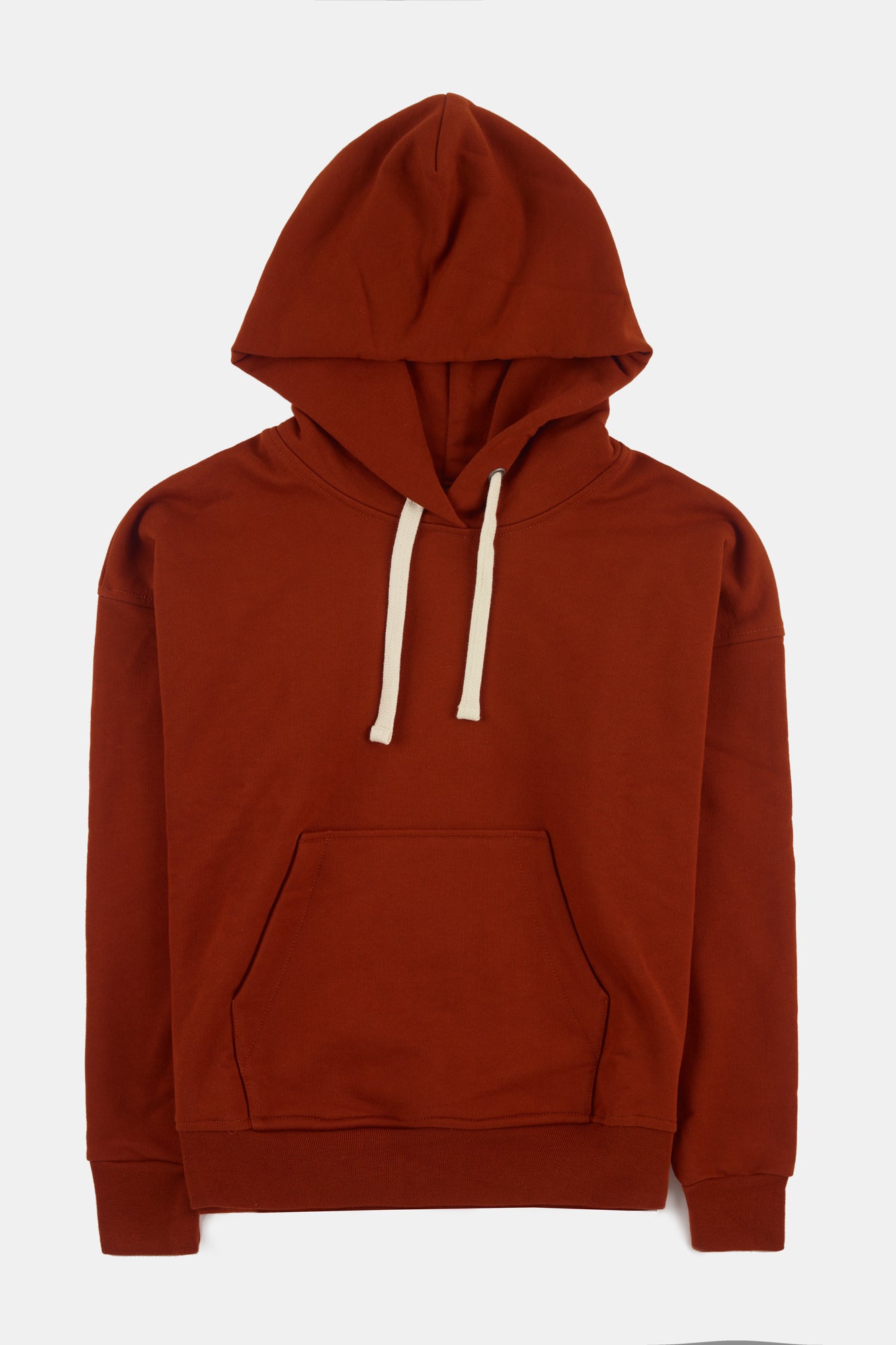 Flatlay product shot of cinnamon hoodie