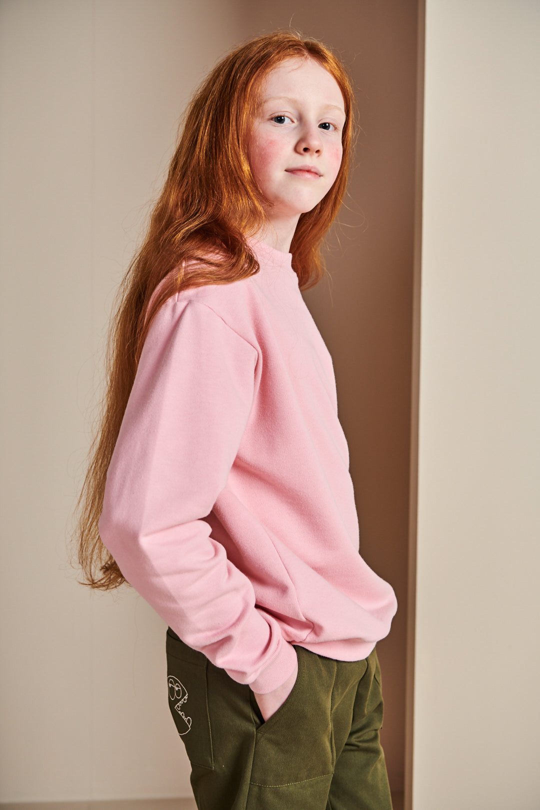 Kids Sweatshirt Plastic Free - Pink