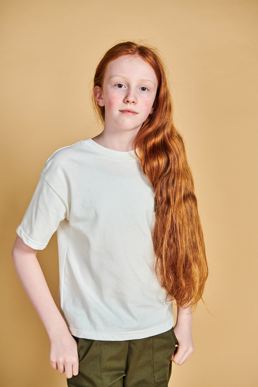 Kids T Shirt Plastic Free - Bone