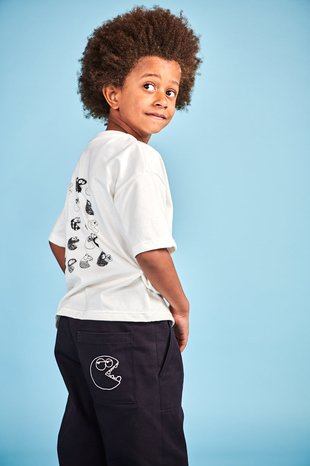 Kids Cam Relaxed Twill Trousers Plastic Free - Navy