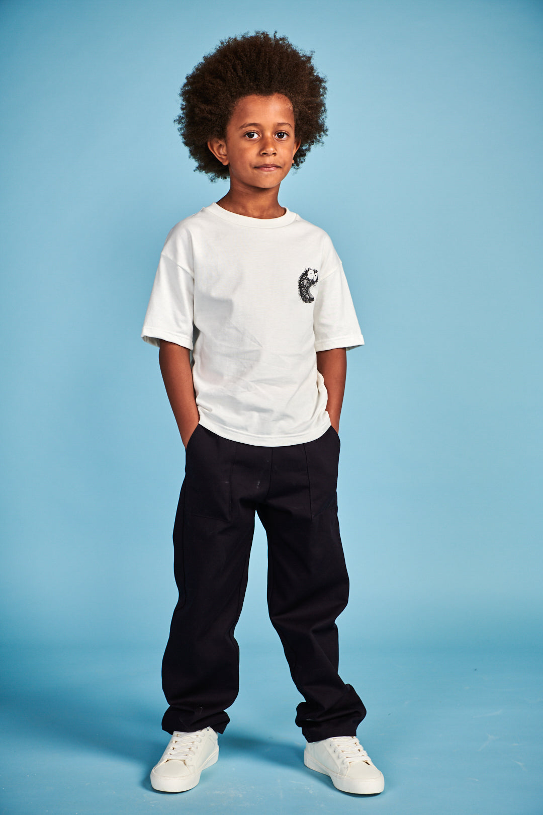Kids Cam Relaxed Twill Trousers Plastic Free - Navy
