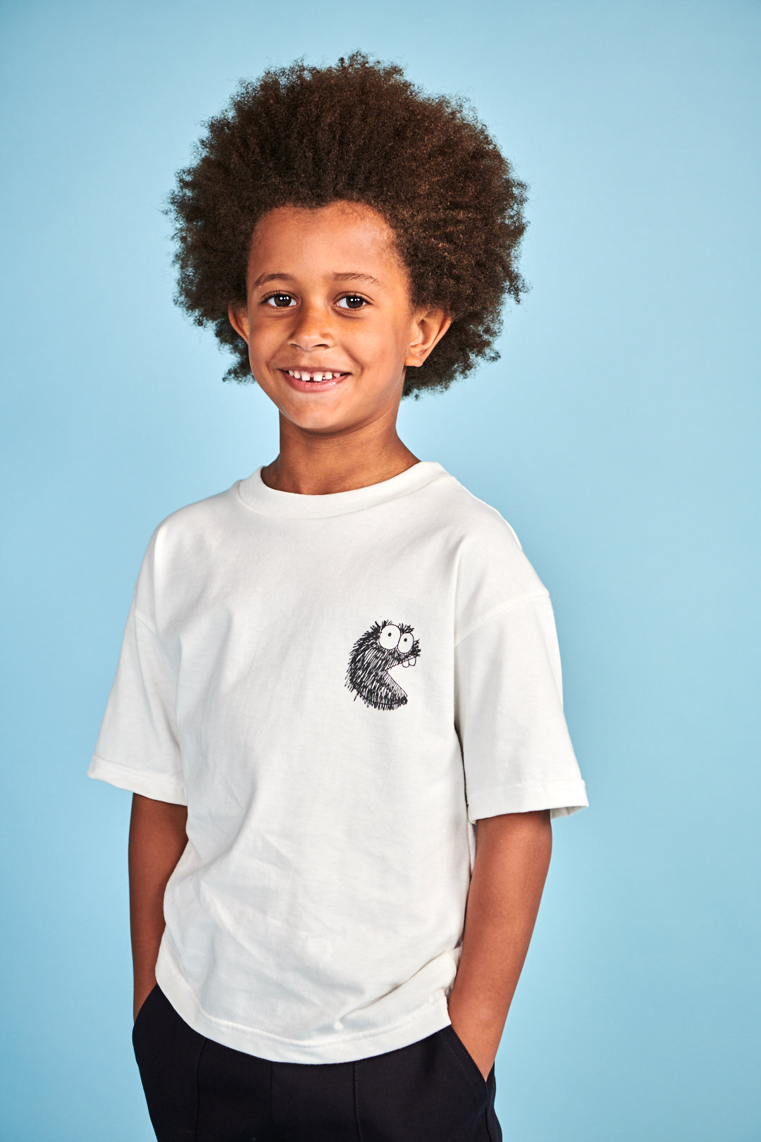 Kids Boffles T Shirt Plastic Free - Bone