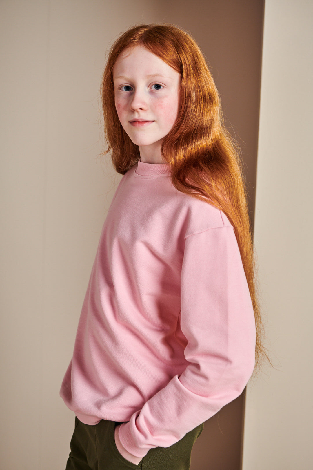 Kids Sweatshirt Plastic Free - Pink