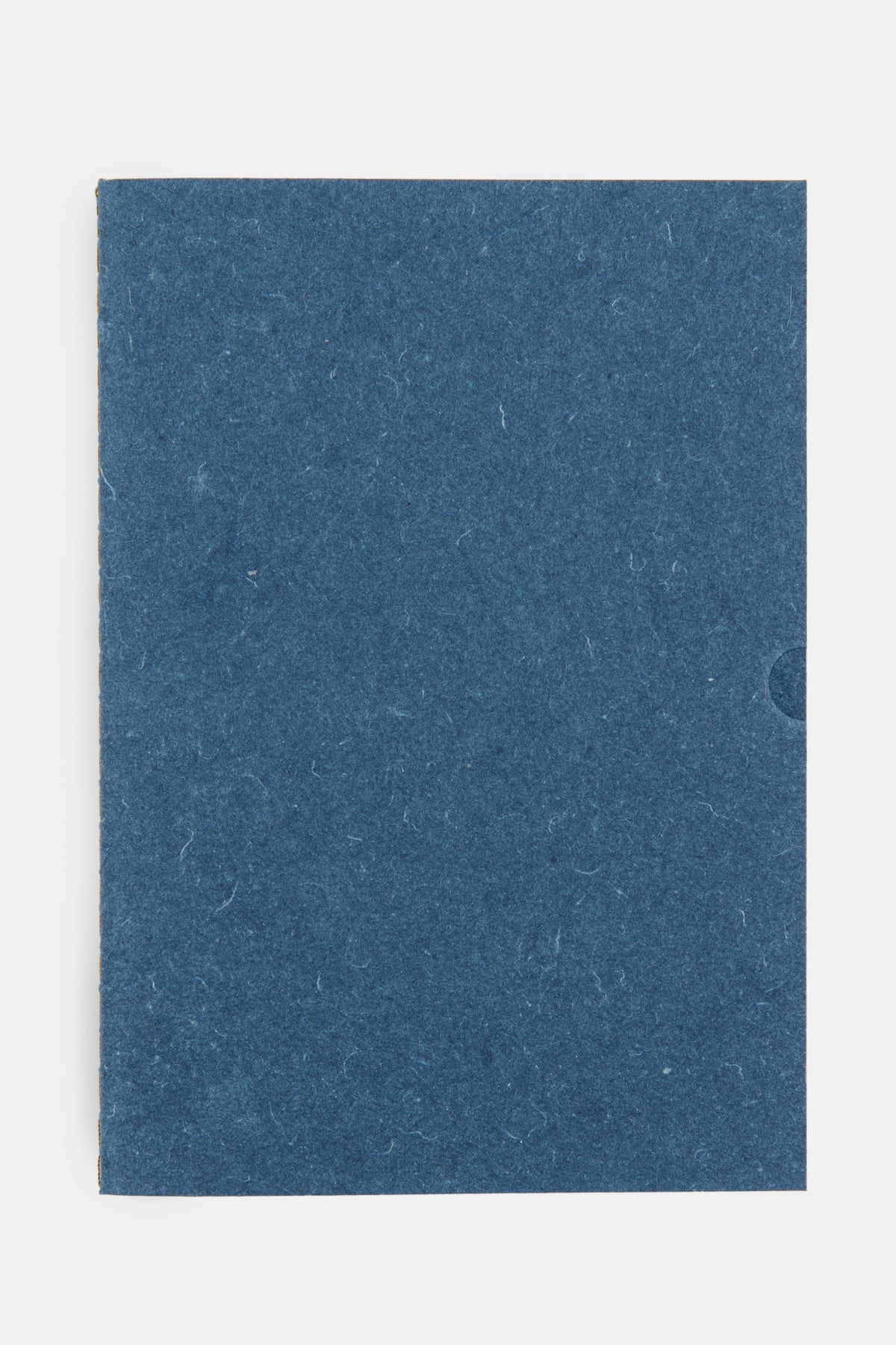 Recycled denim A5 notebook in indigo flatay