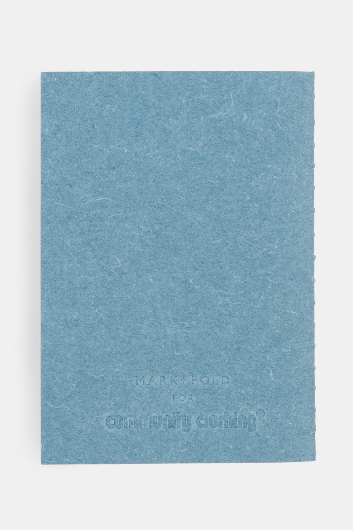 Mark+Fold For Community Clothing A6 Notebook - Blue