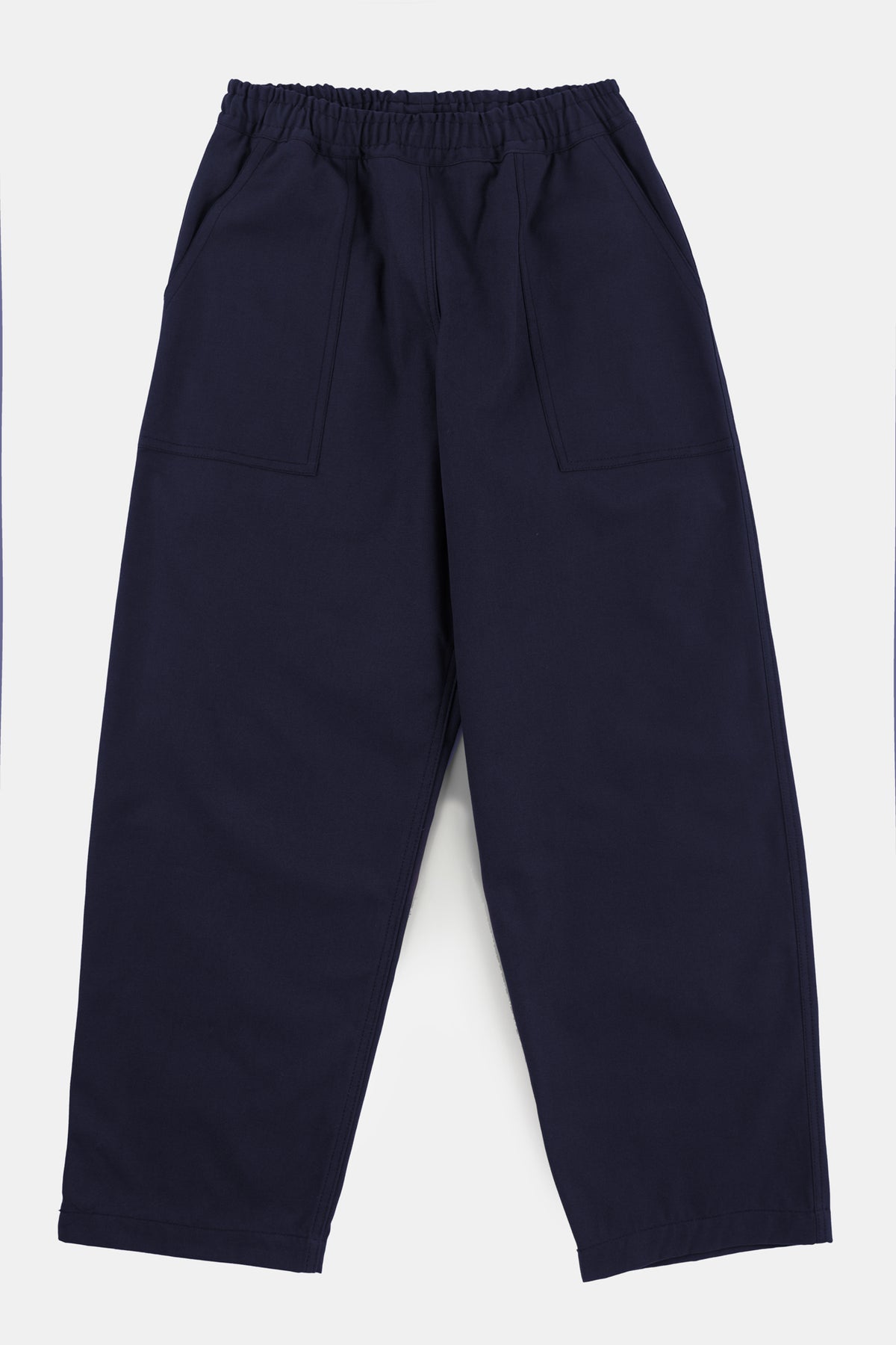 Men's cameraman pant in navy flatlay