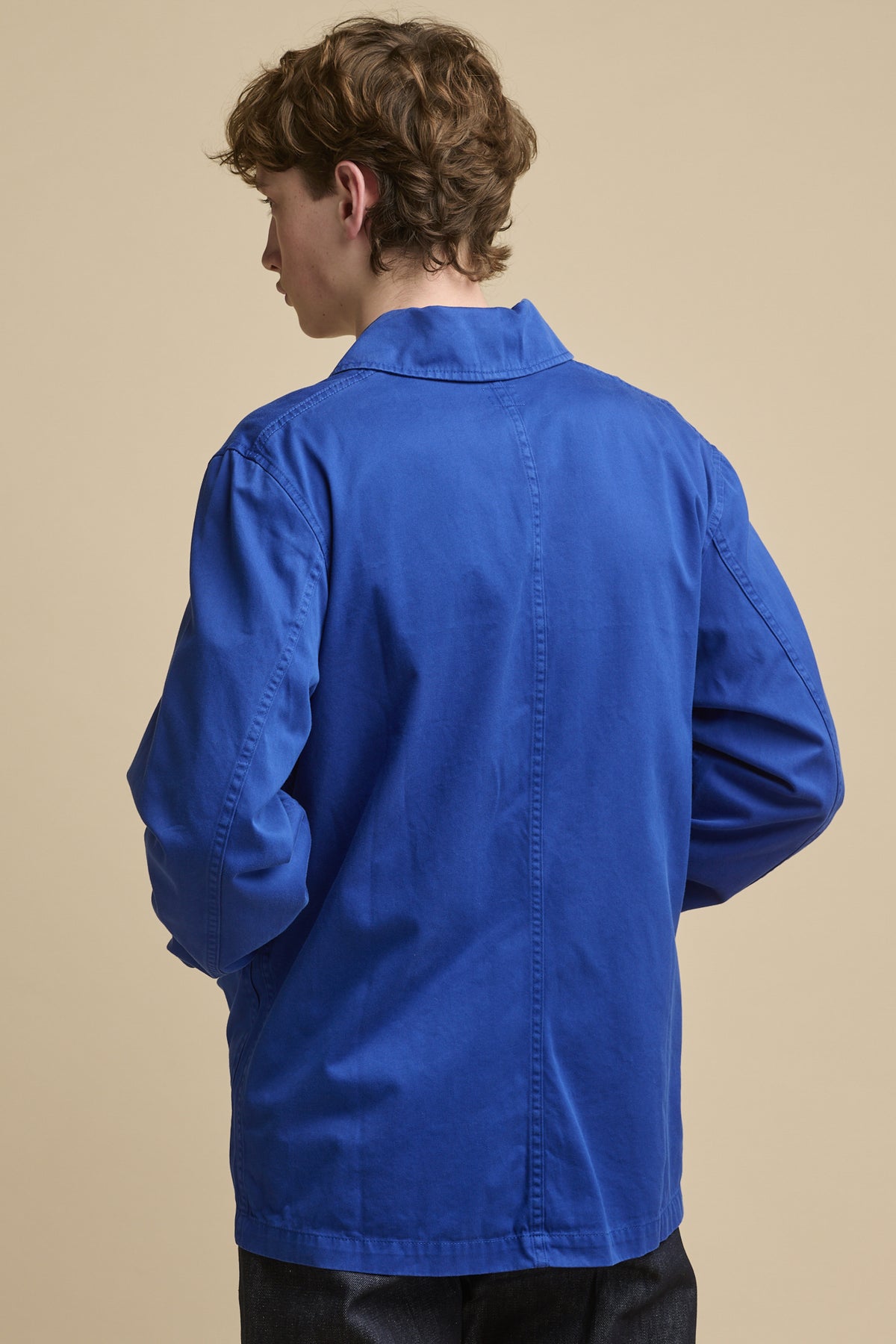 Men's Chore Jacket - Washed Royal Blue