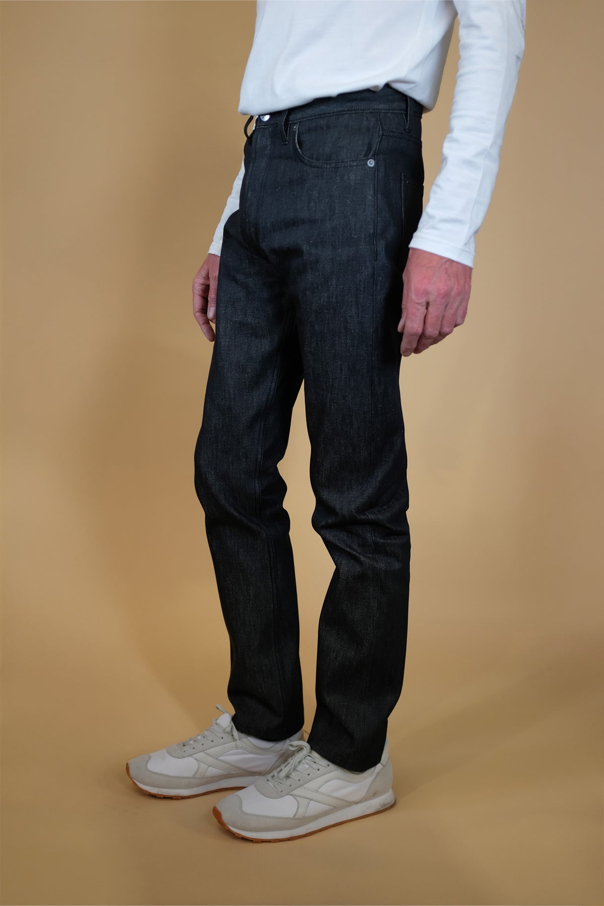 DARREN MENS SLIM LEG FLY FRONT JEAN BLACK