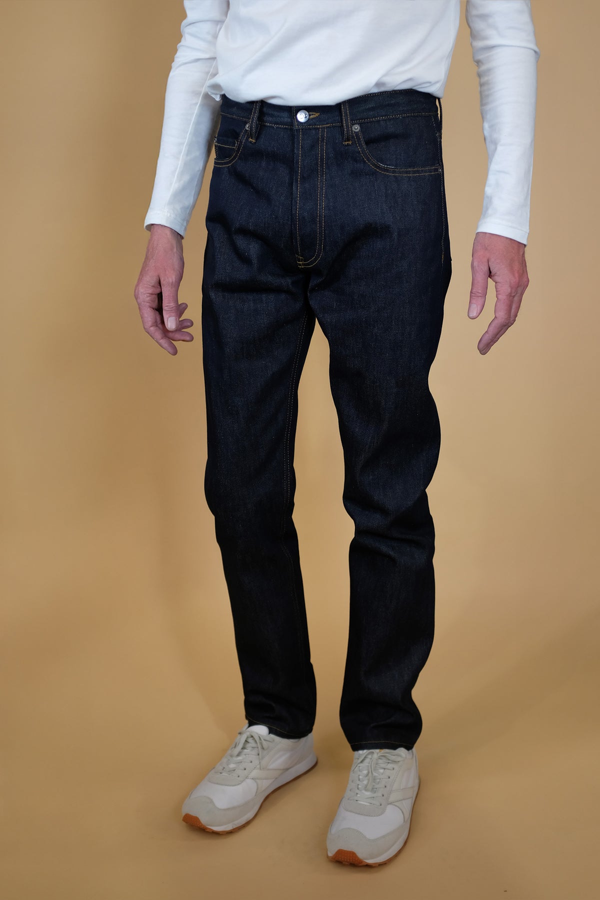 DARREN MENS SLIM LEG FLY FRONT JEAN INDIGO