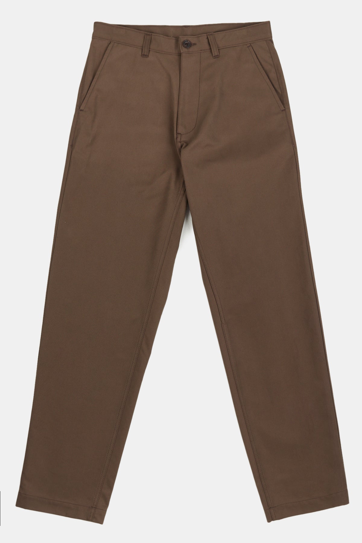 
            men&#39;s brown heavyweight relaxed chino flat lay