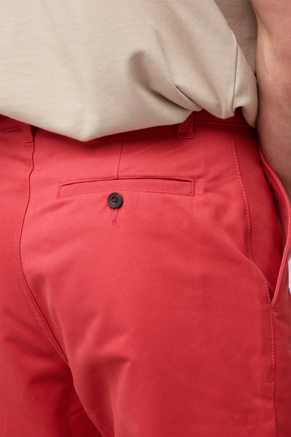 Men's Heavyweight Relaxed Chino - Salmon Red - Community Clothing