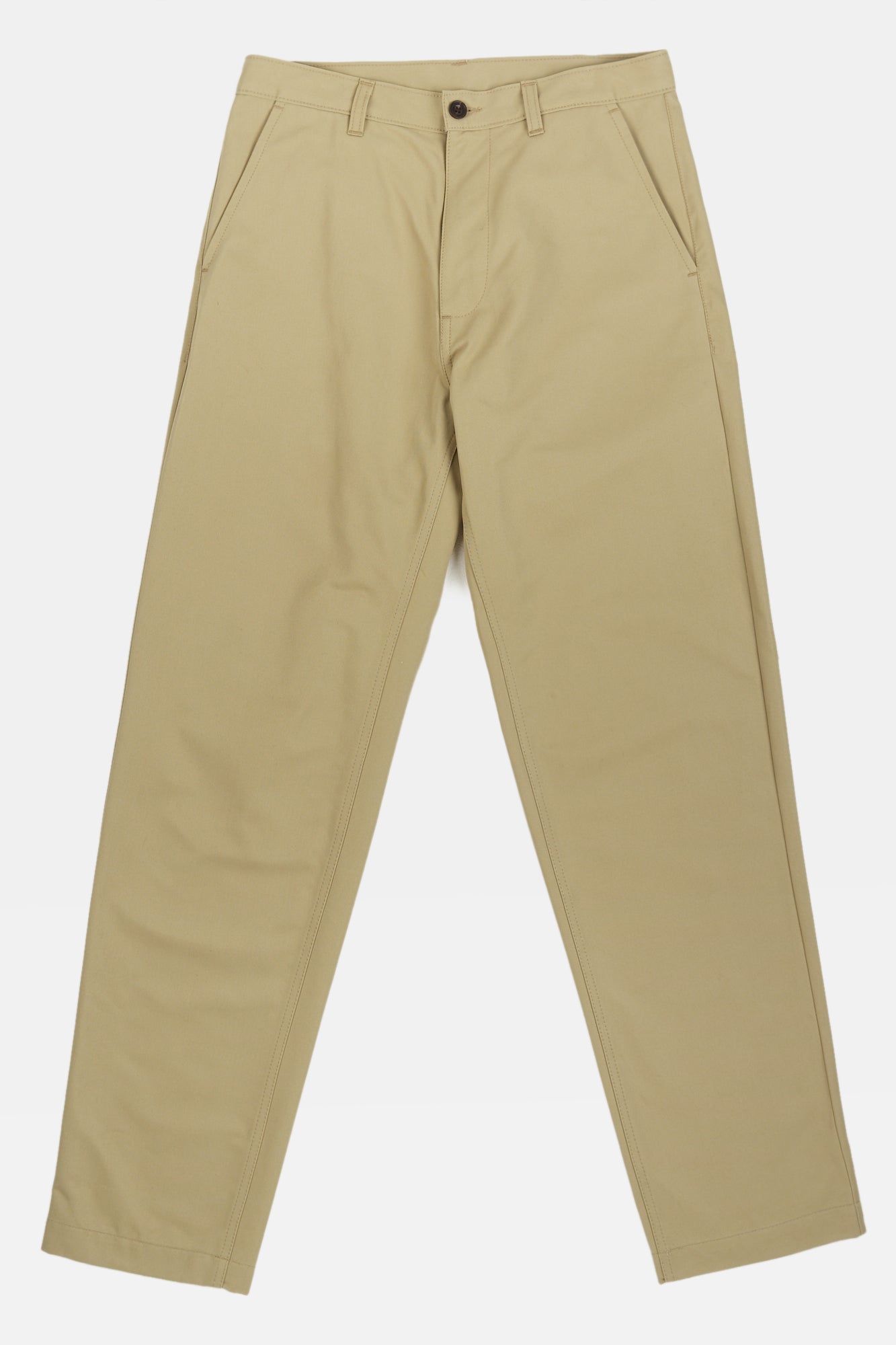 Stone heavyweight relaxed chino flat lays