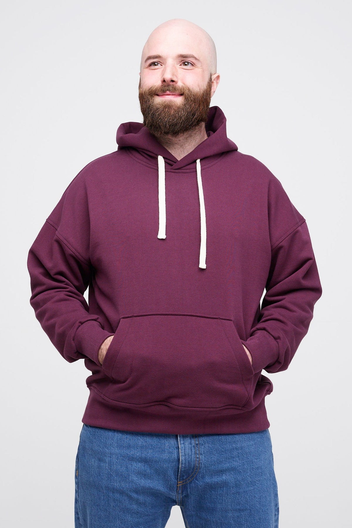 
            Men&#39;s Hooded Sweatshirt - Plum