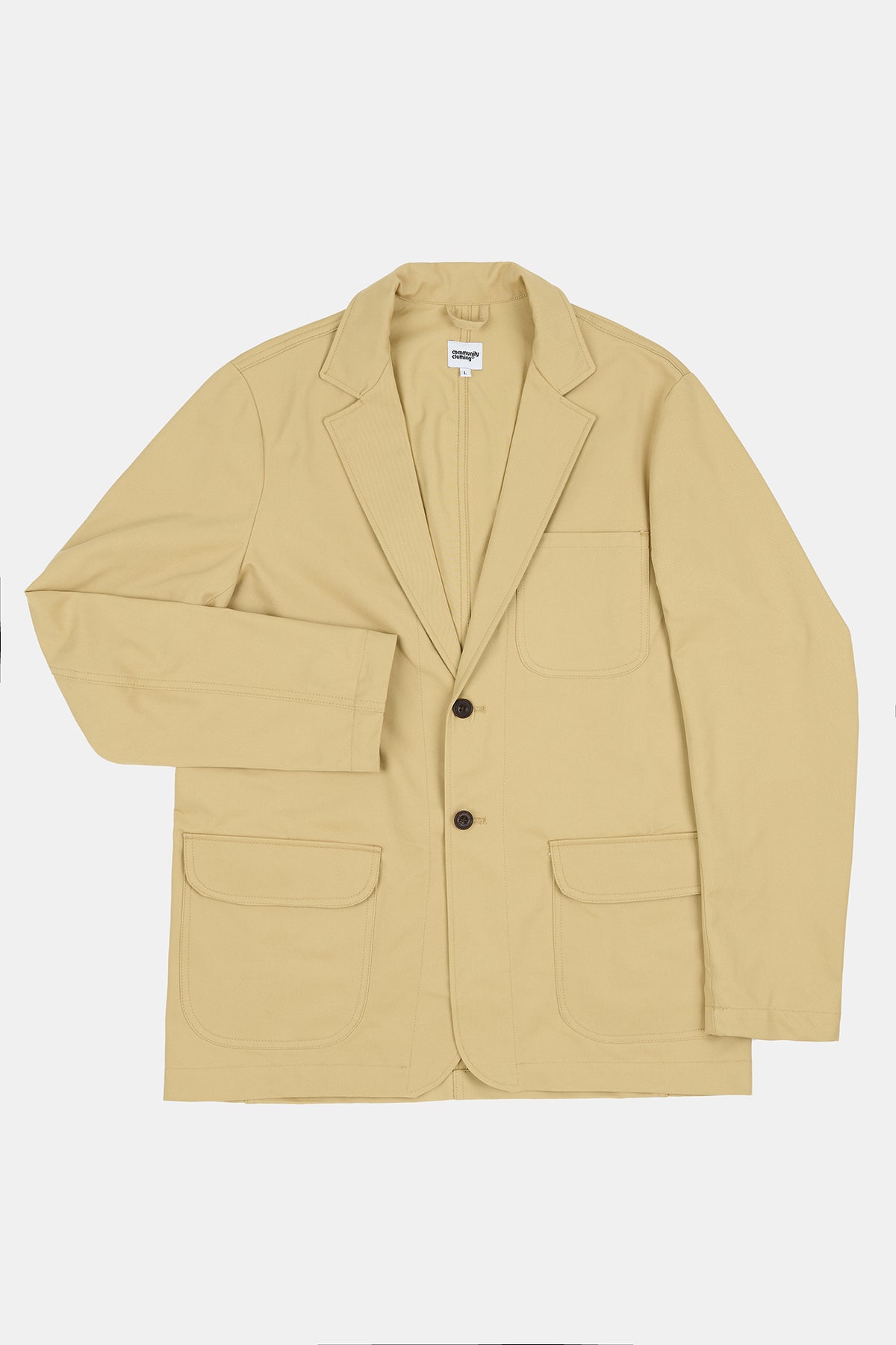 
            Flatlay product image of men&#39;s James single breasted blazer in stone