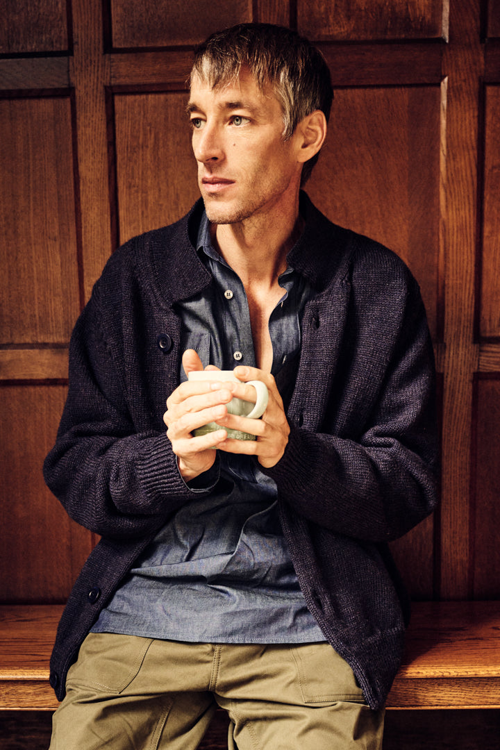 Mens Austwick Knitted Jacket Navy