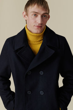 Mens pea coat on sale navy