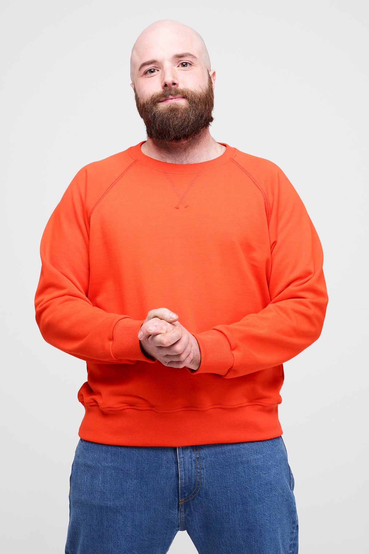 Male_Raglan-Sleeve-Sweatshirt_Flame-Red_Front