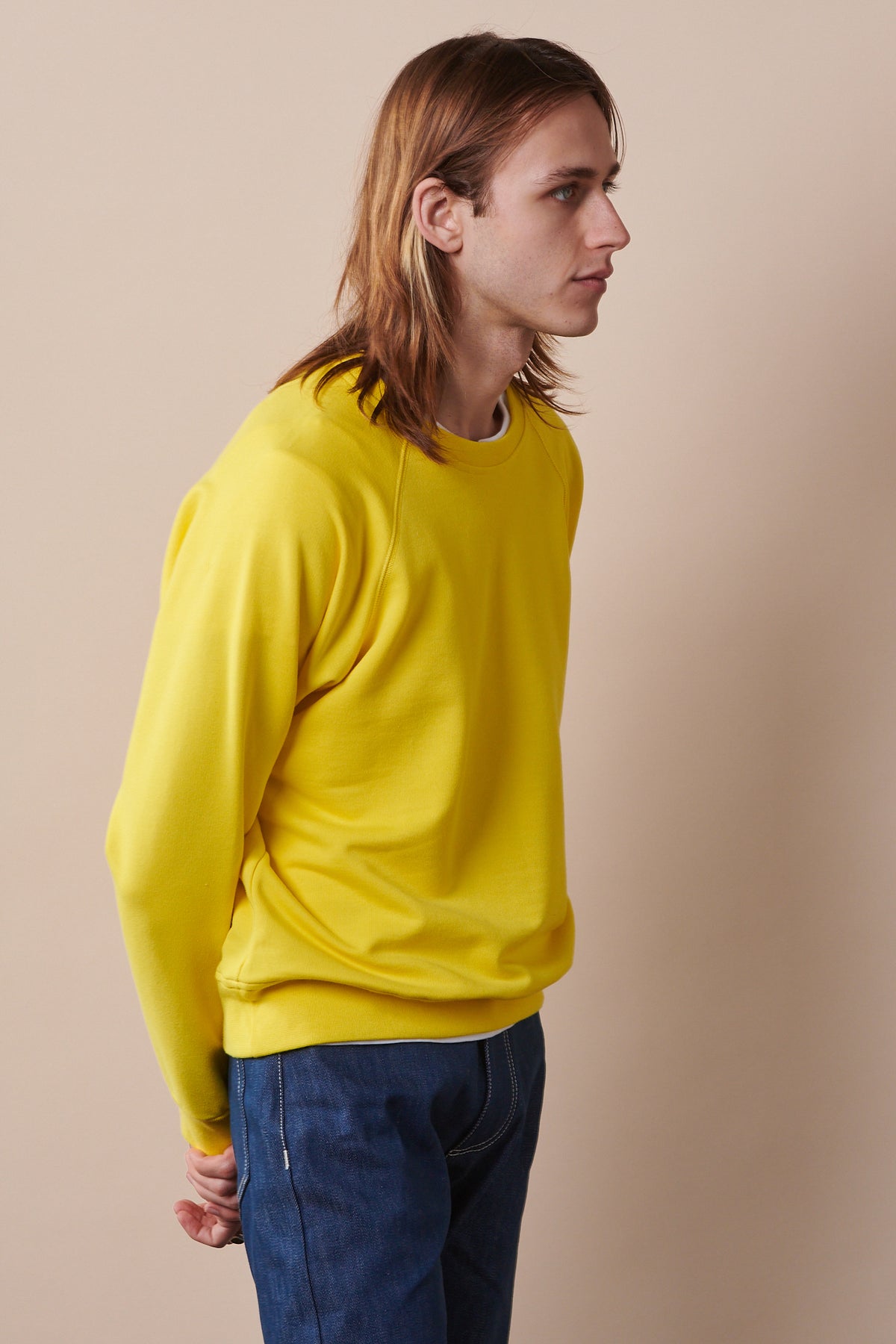 
            Men&#39;s Raglan Sweatshirt - Canary Yellow