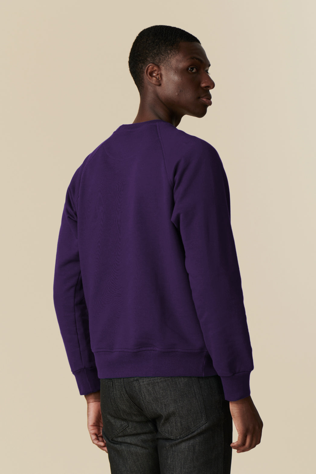 Men's Raglan Sweatshirt - Purple