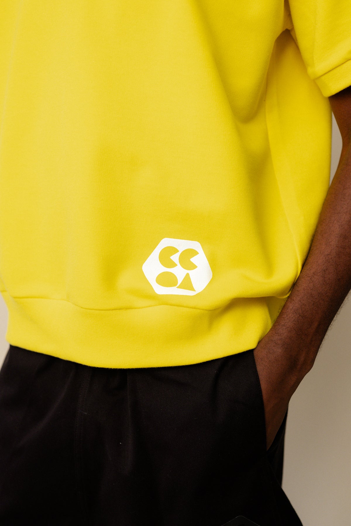 
            Men&#39;s Short Sleeve Raglan Training Top Plastic Free - Canary Yellow