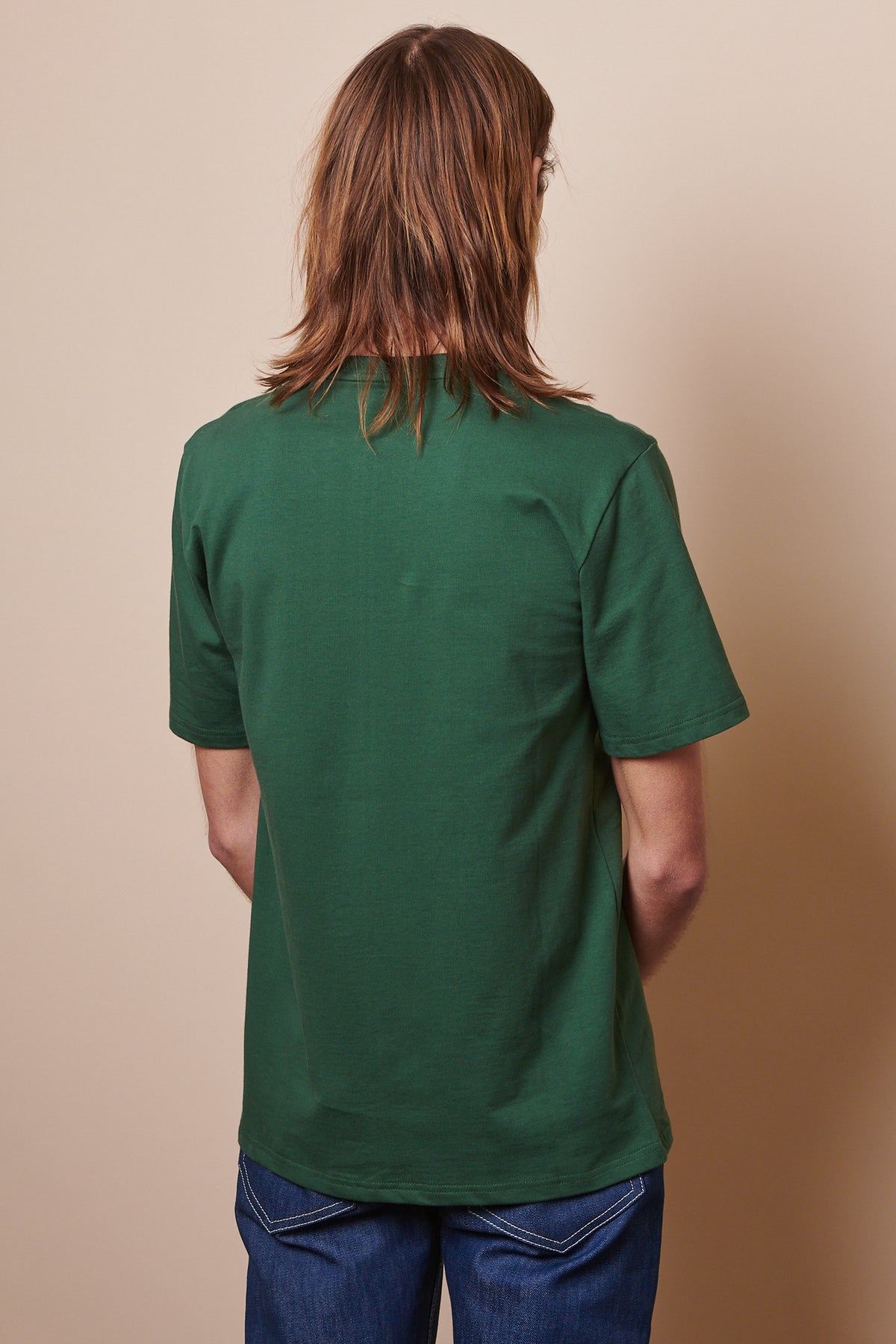 Men's Short Sleeve T Shirt Bottle Green