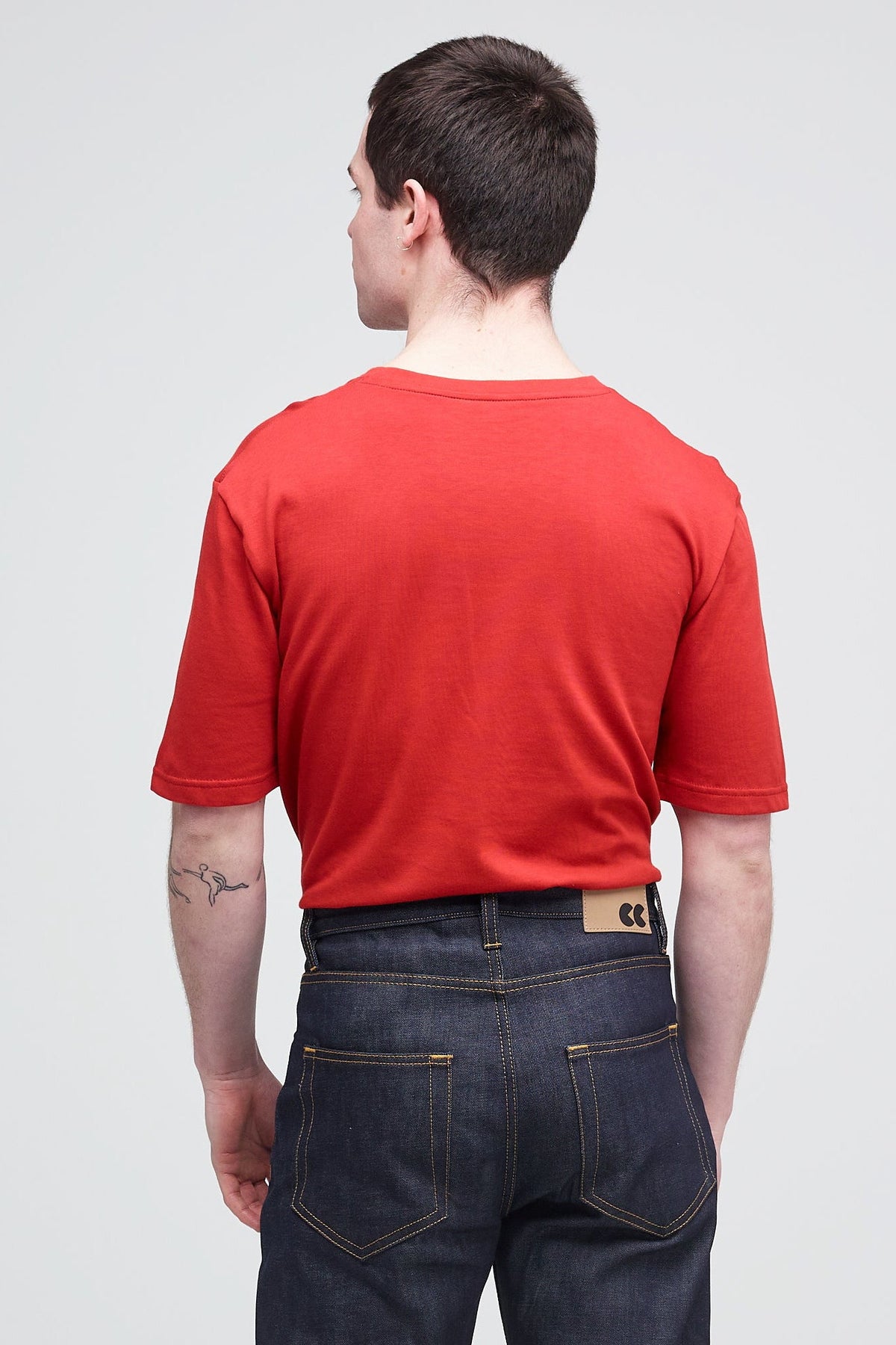 
                 Male_Short-Sleeve-T-Shirt_Crimson-Red_Back