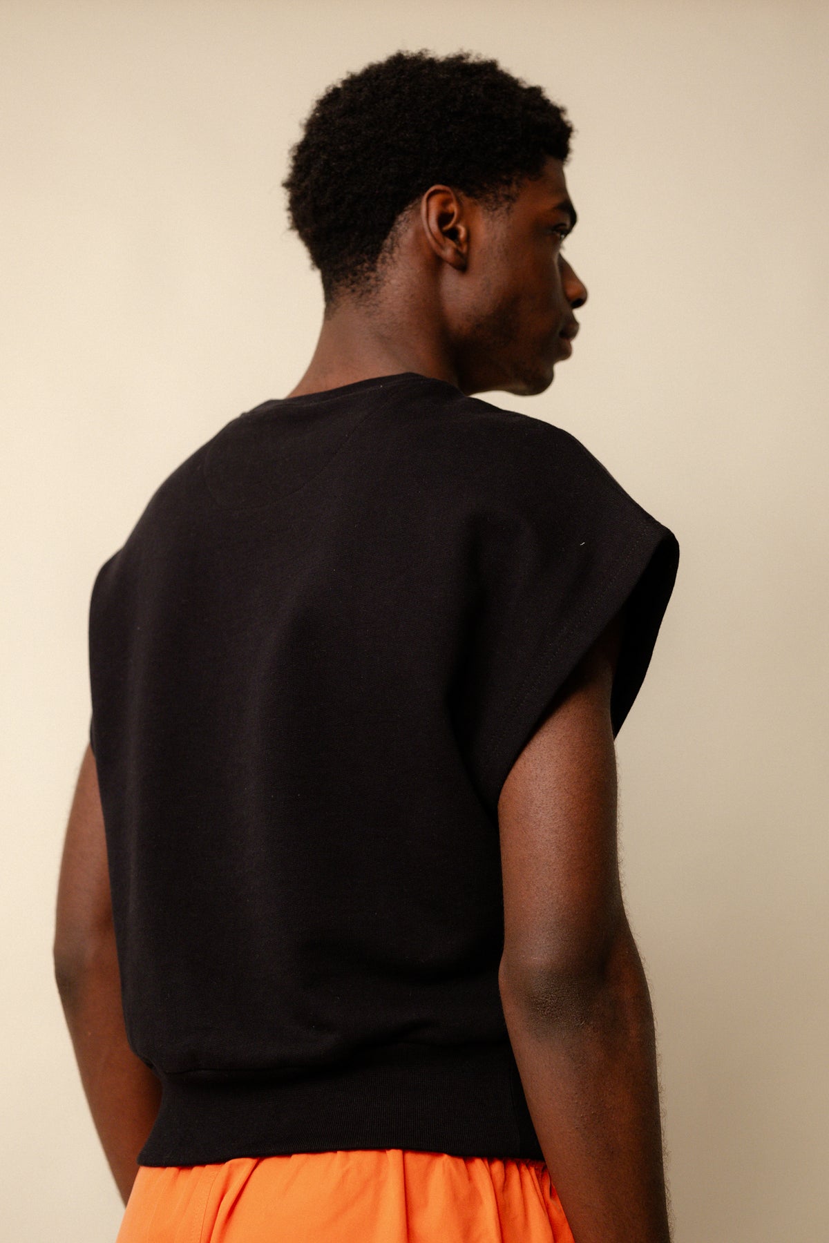 
            Men&#39;s Sleeveless Sweatshirt Plastic Free - Black