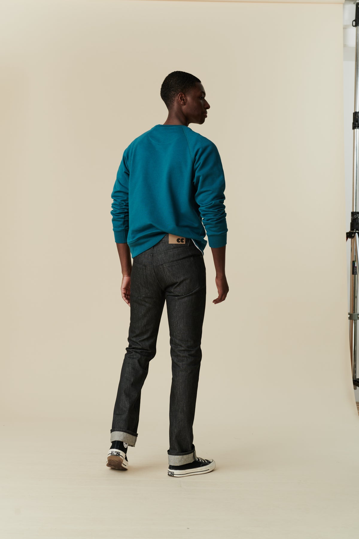 
            Men&#39;s Straight Cut Jeans - Black