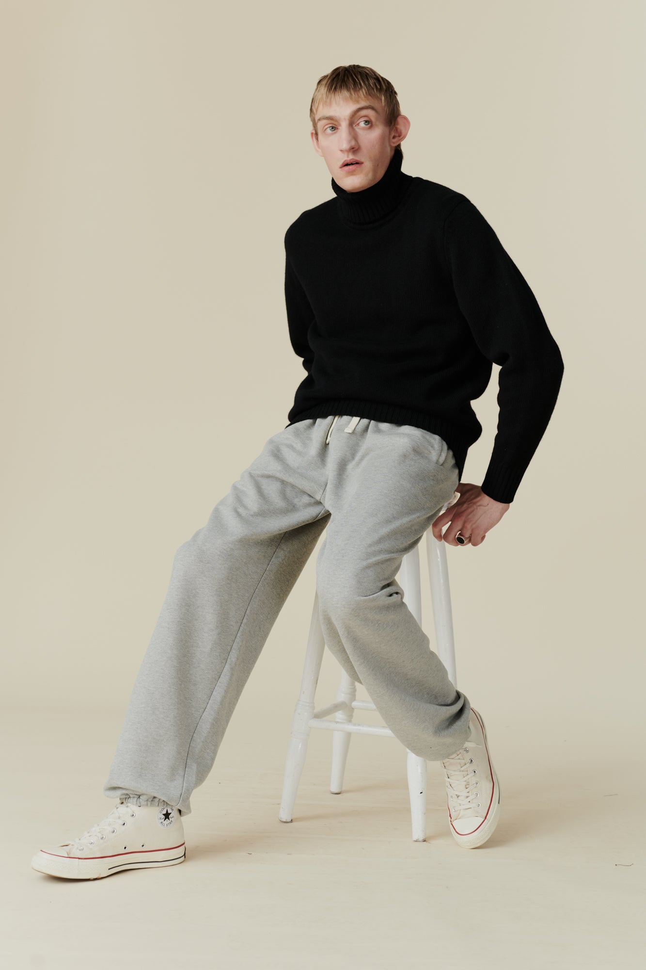 Men's Sweatpants - Grey Marl - Community Clothing