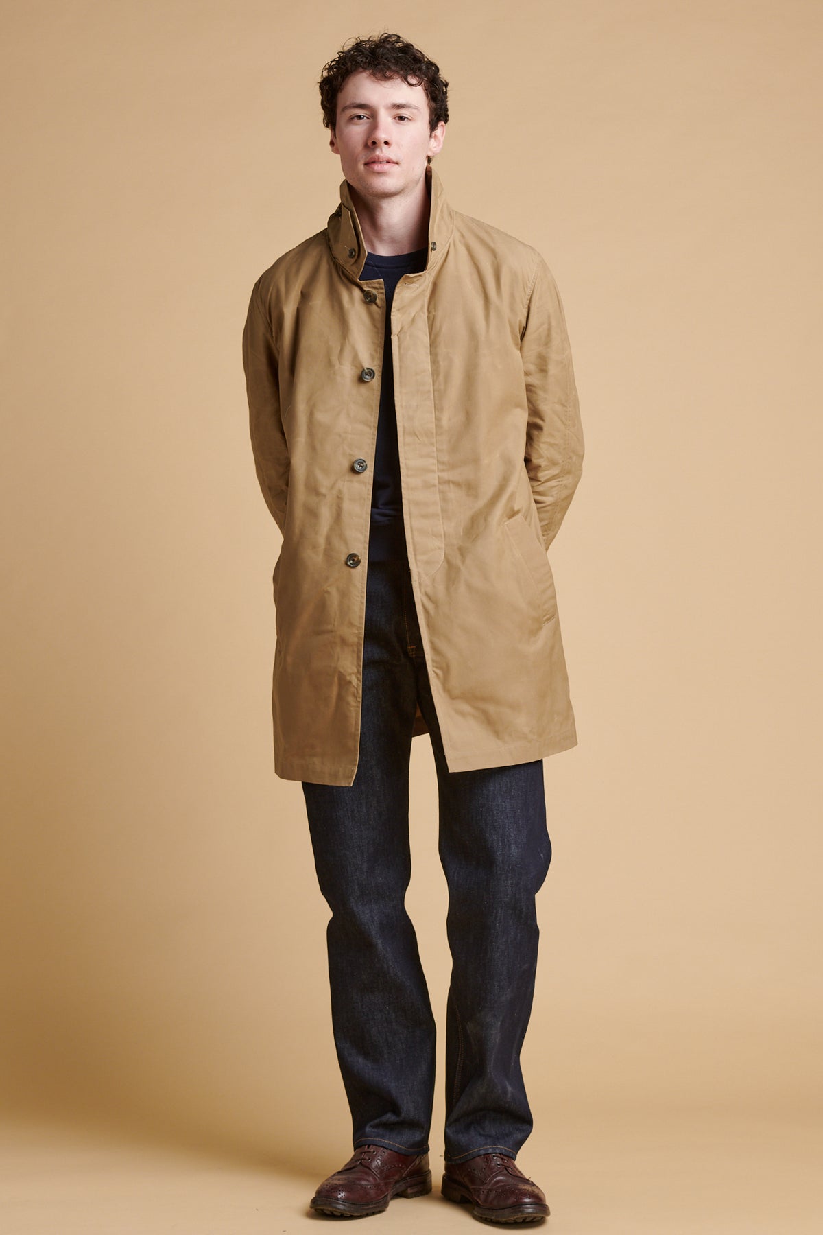 Men's Raincoat - Beige