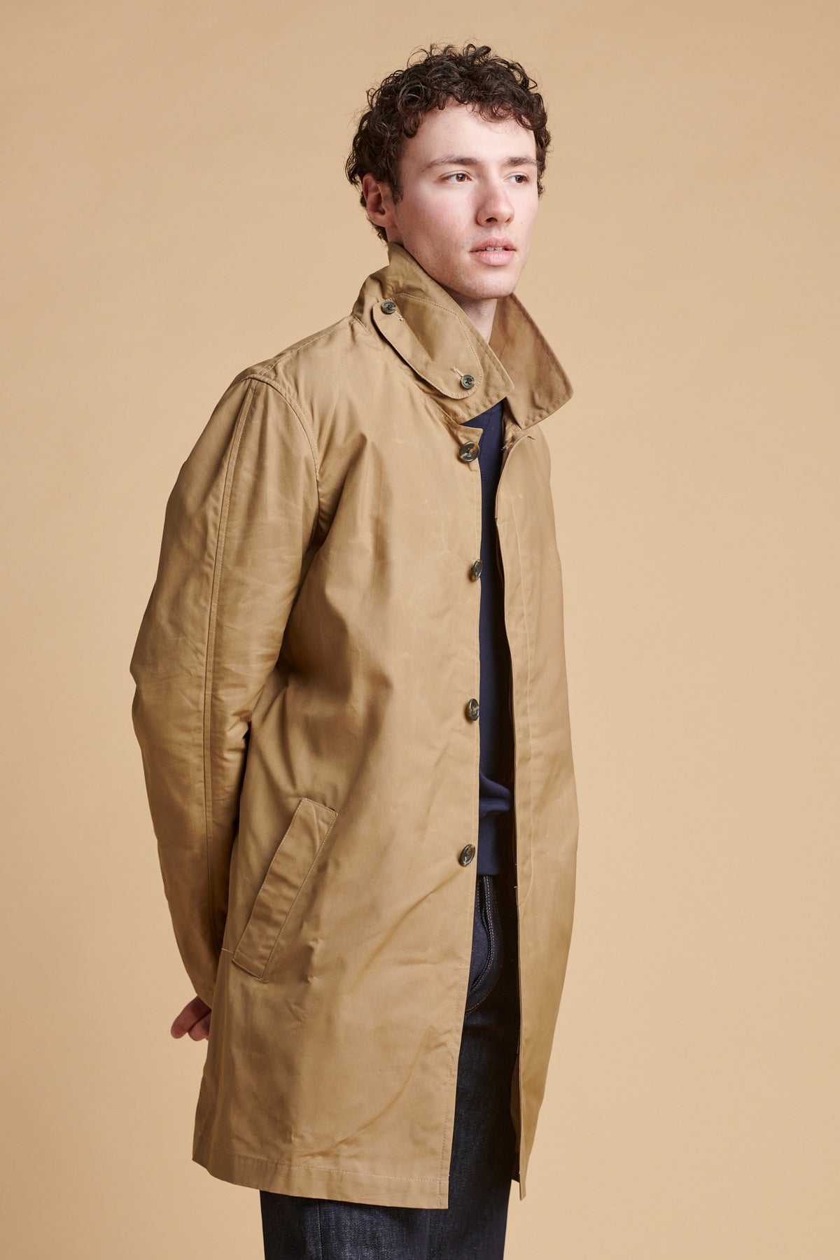 Men's Raincoat - Beige