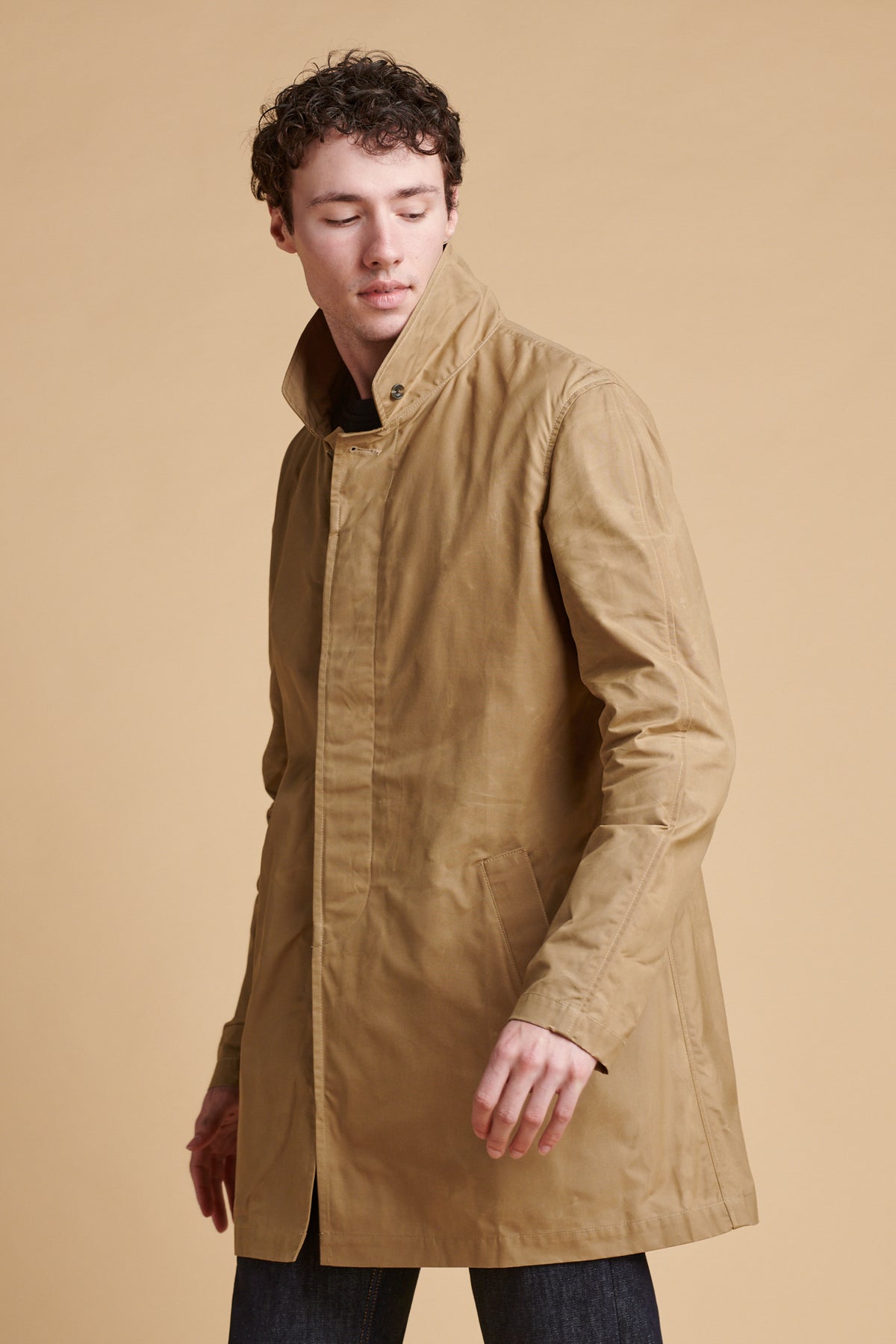 Men's Raincoat - Beige