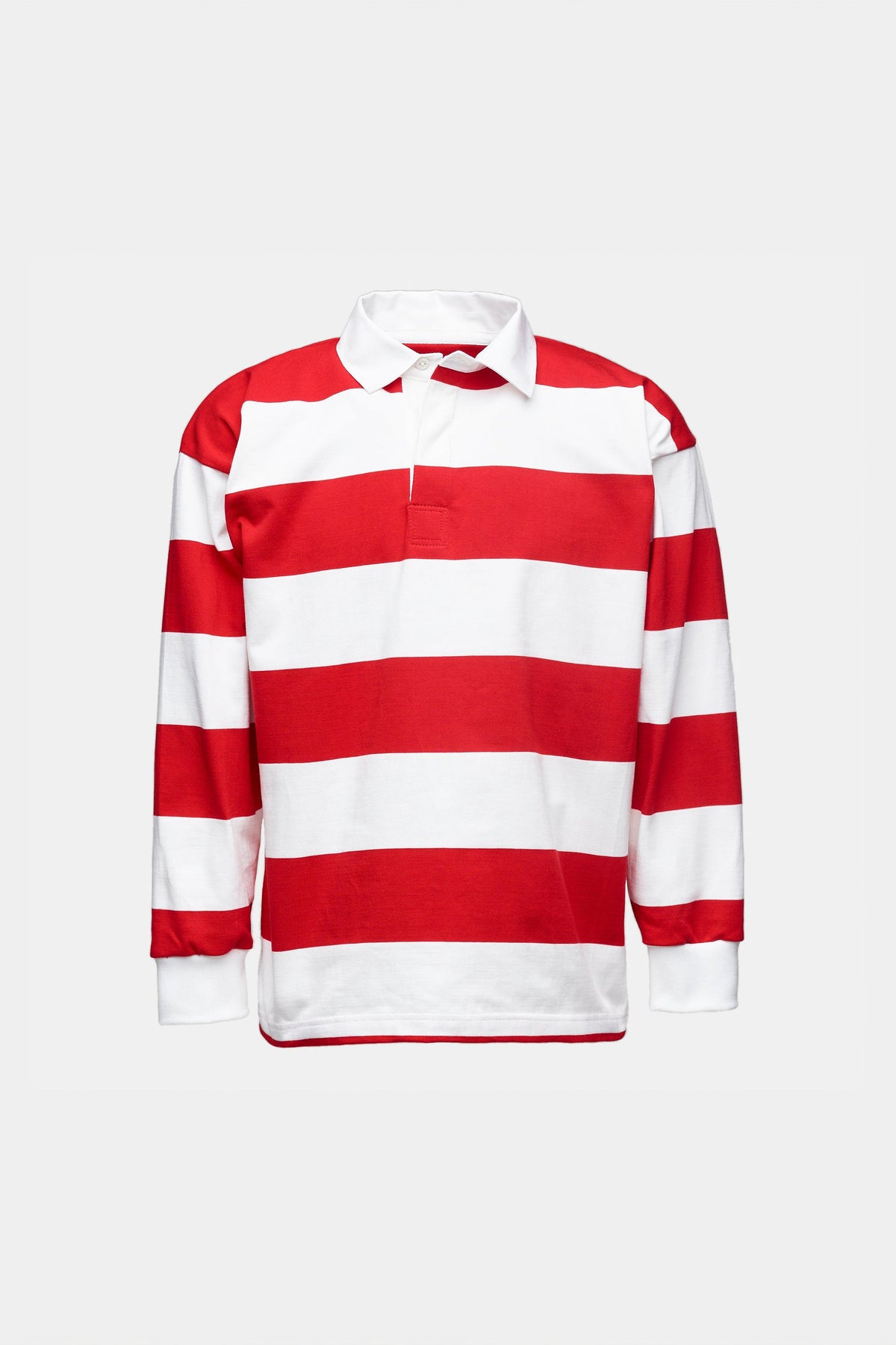 
                 Male_Wider-Stripe-Rugby-Shirt_Red-White_Mannequin