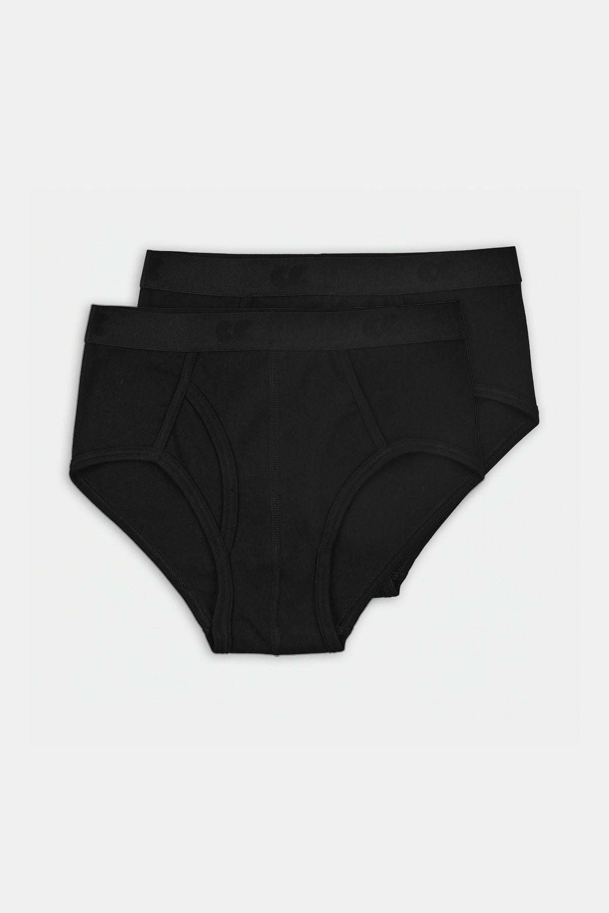 Men's Y Fronts 2 Pack - Black