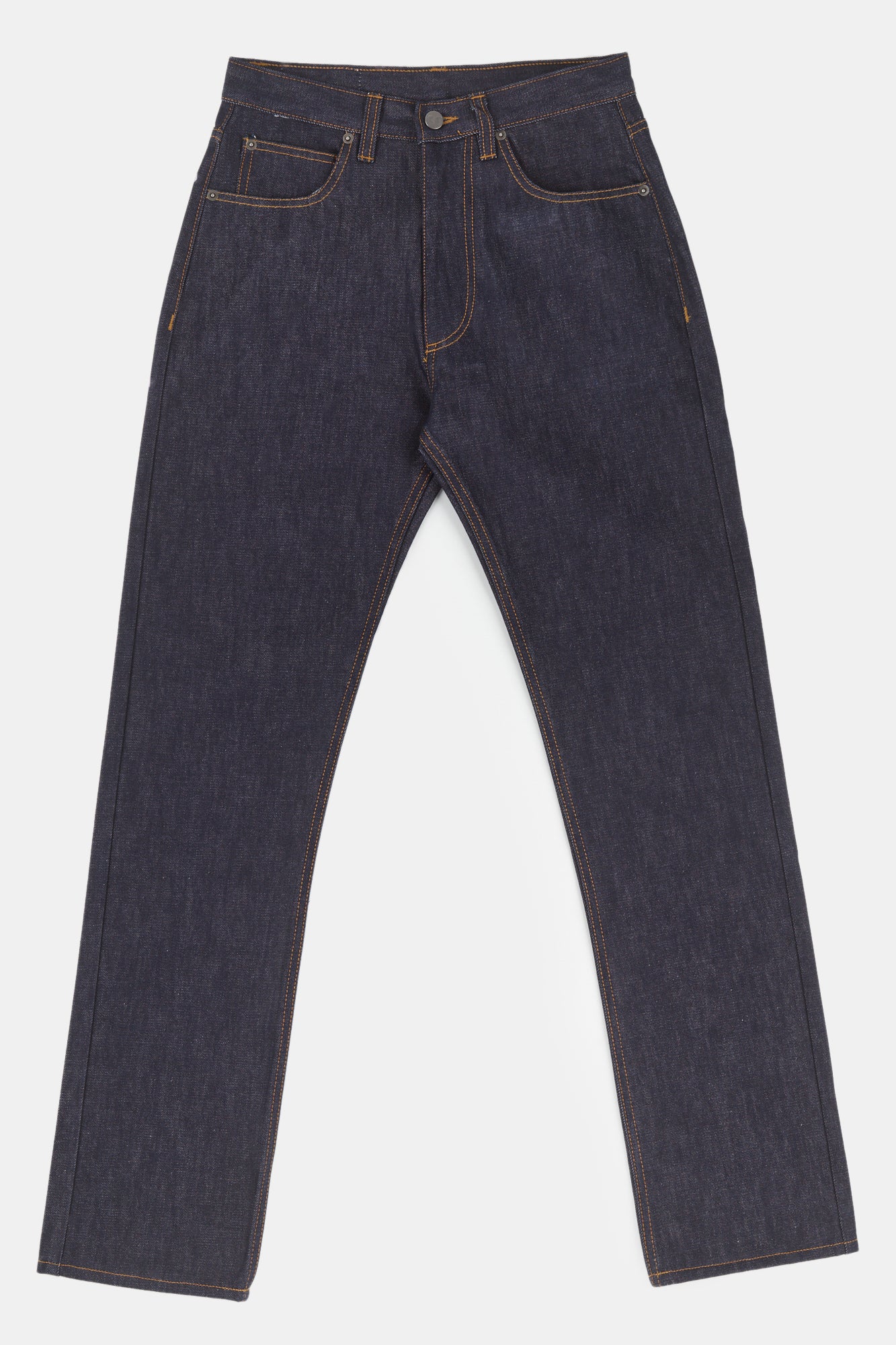 Straight cut jeans indigo flatlay image