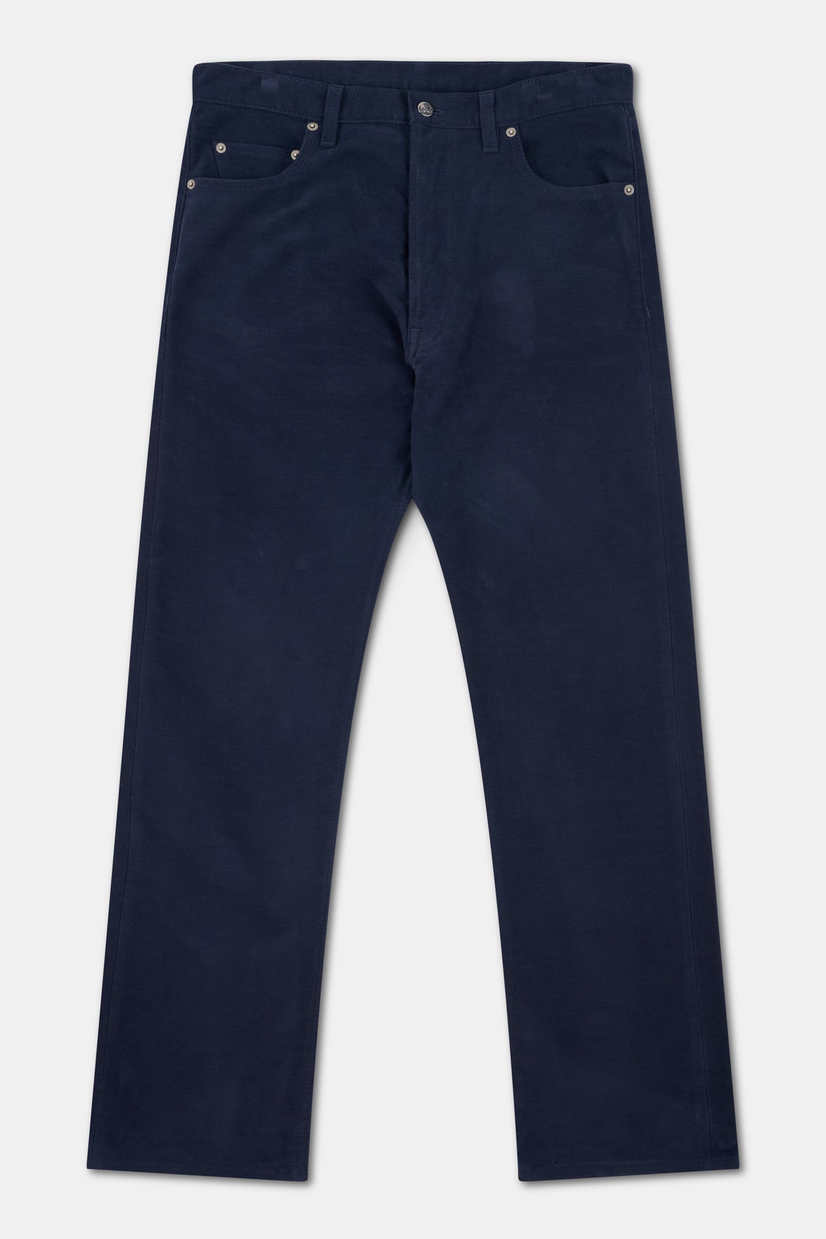 Mens Arran Loose Fit Moleskin Jean - Navy